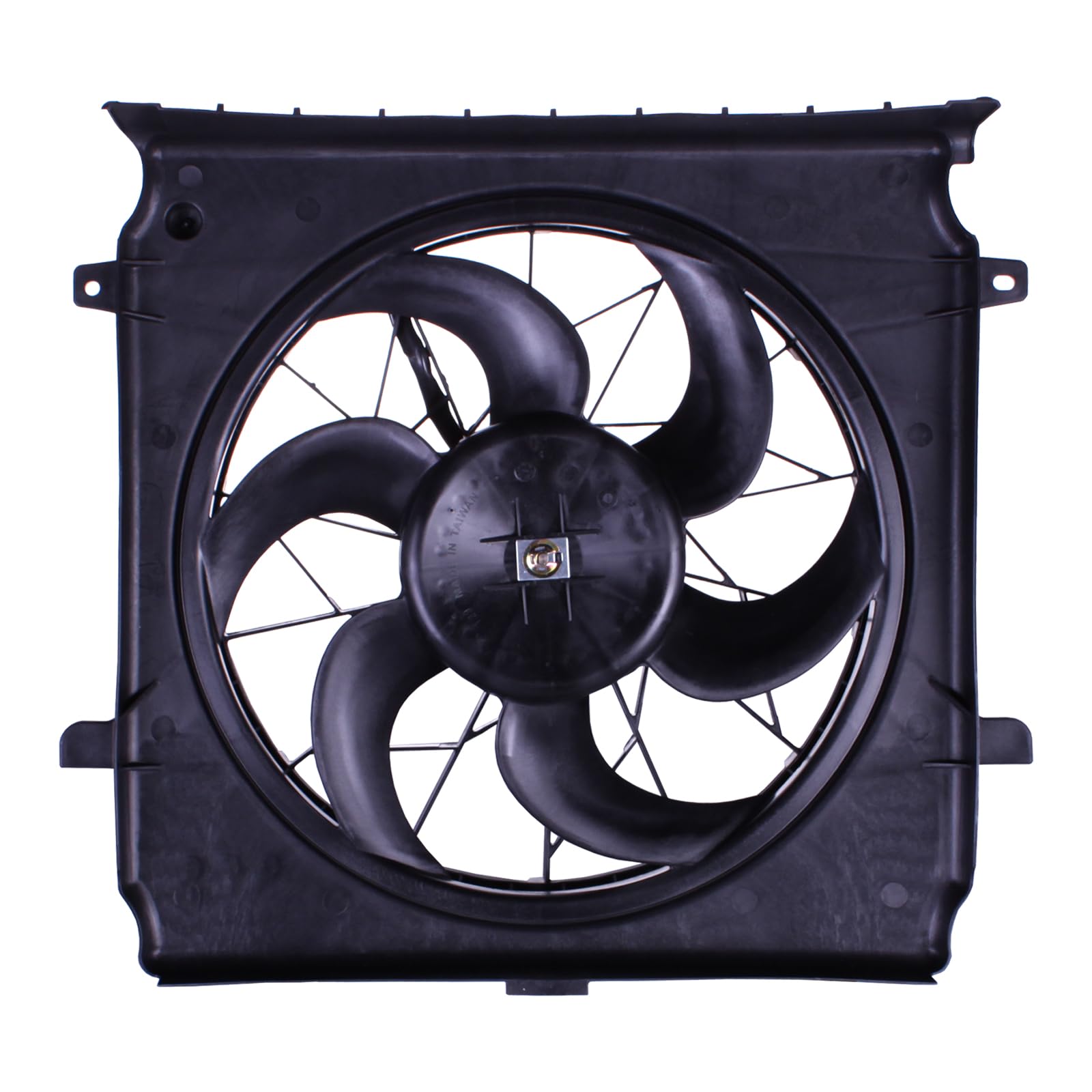 TYG Upgraded Cooling Fan Assembly for 2002-2004 Jeep Liberty 2.4L/ 2002-2003 3.7L | Racing-Level OE Replacement Engine Radiator 