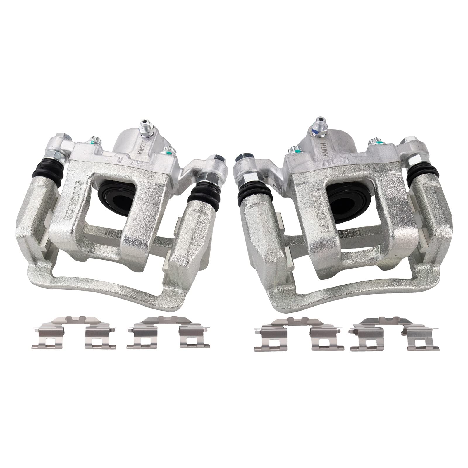 Trq Rear Brake Caliper Set Compatible With 2011-2015 Hyundai Sonata Kia Optima