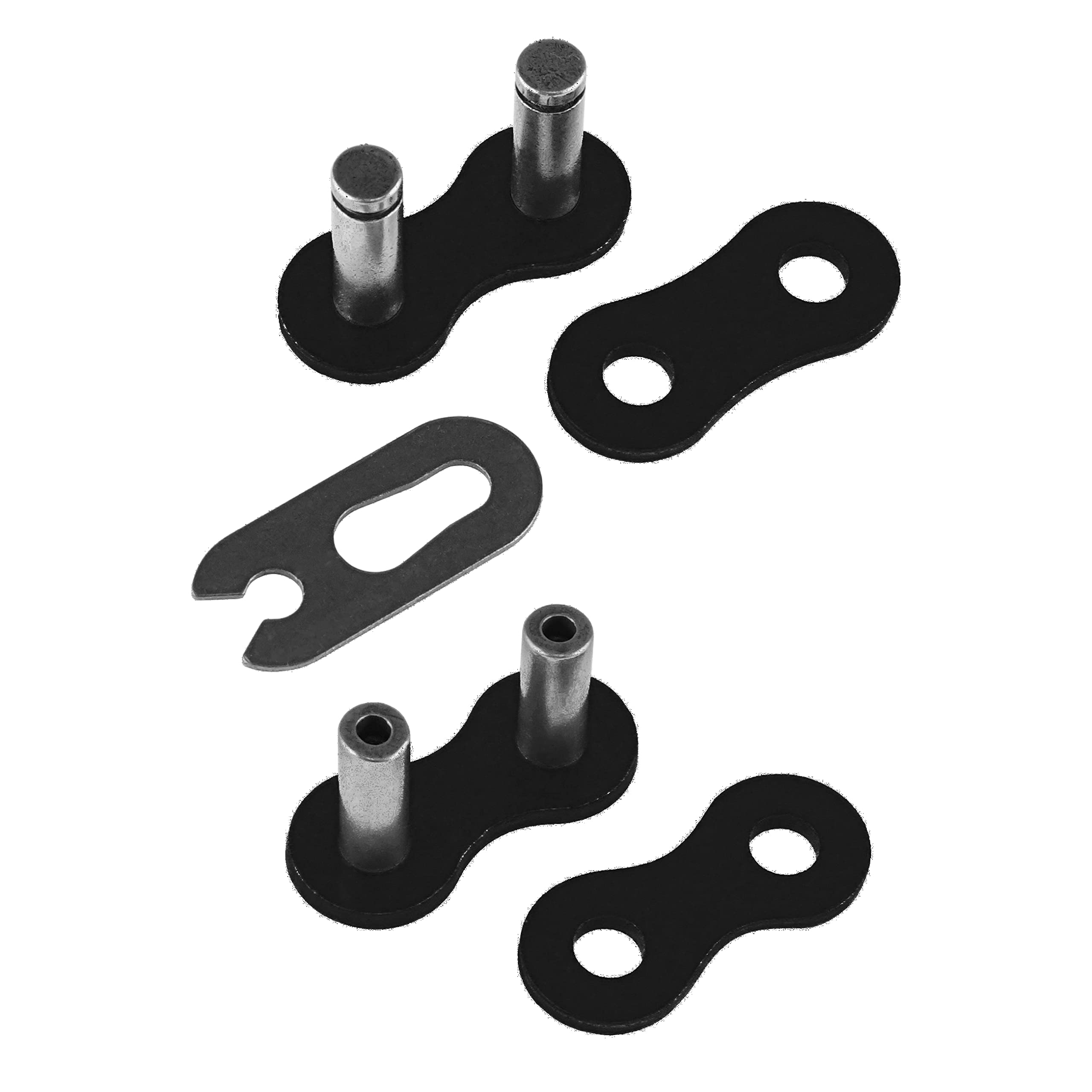 Caltric Balck 520-Pitch 120-Links Non-Oring Drive Chain Compatible With Atv/Utv/Quad/Side X Side/Motorcycle/Dirtbike/With Rivet And Clip On Master Links