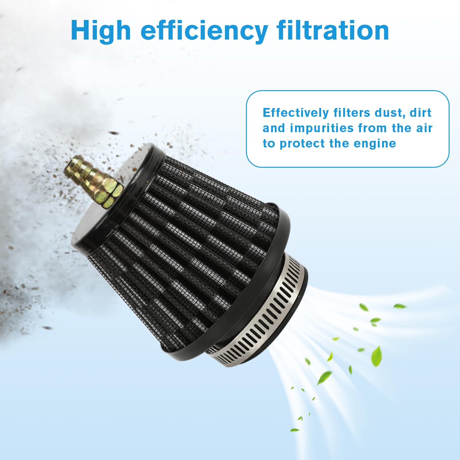 EOPOAYl 35mm (1-3/8'') Air Filter with Nipple Compatible with Taotao Coolster 125cc 110cc 90cc 70cc 50cc ATV Quad 4 Wheeler Baja