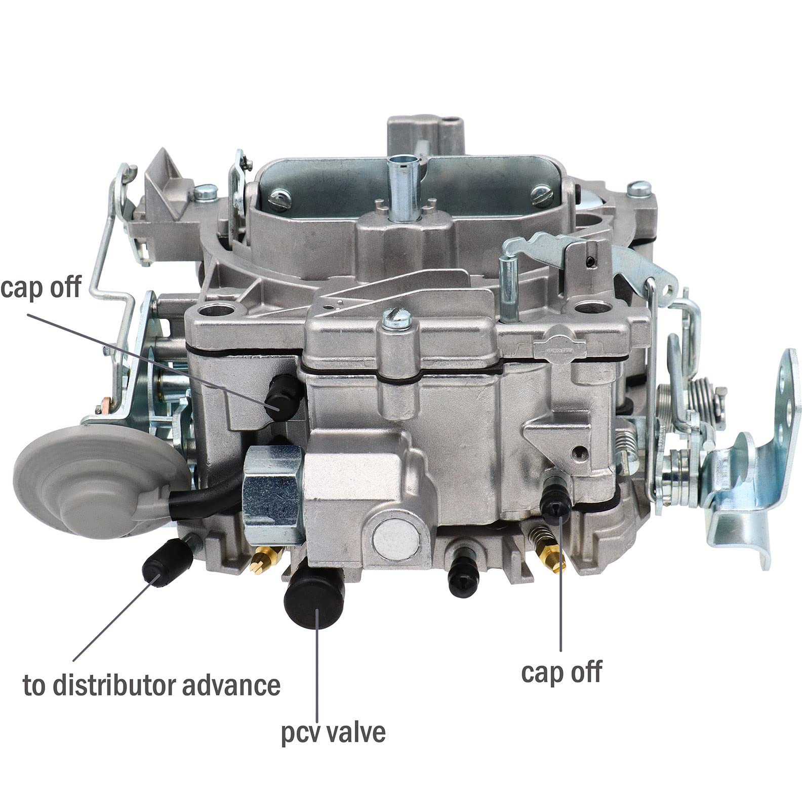 Rochester Quadrajet New Carburetor 4 Barrel for 1901R 4MV Chevy 1966-1973 big small block GMC Corvettes 1975-1979 Manual Divorce