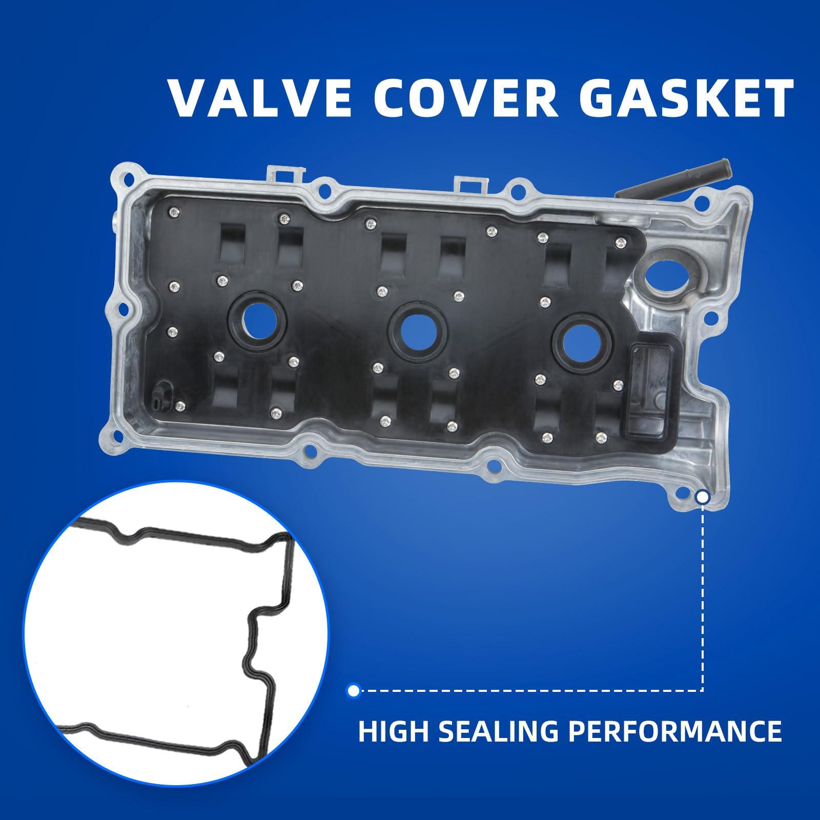 Mitzone Upgrade Vq35De Left And Right Aluminum Valve Cover With Tube Compatible With Infiniti G35 M35 Fx35 For Nissan 350Z 2003-