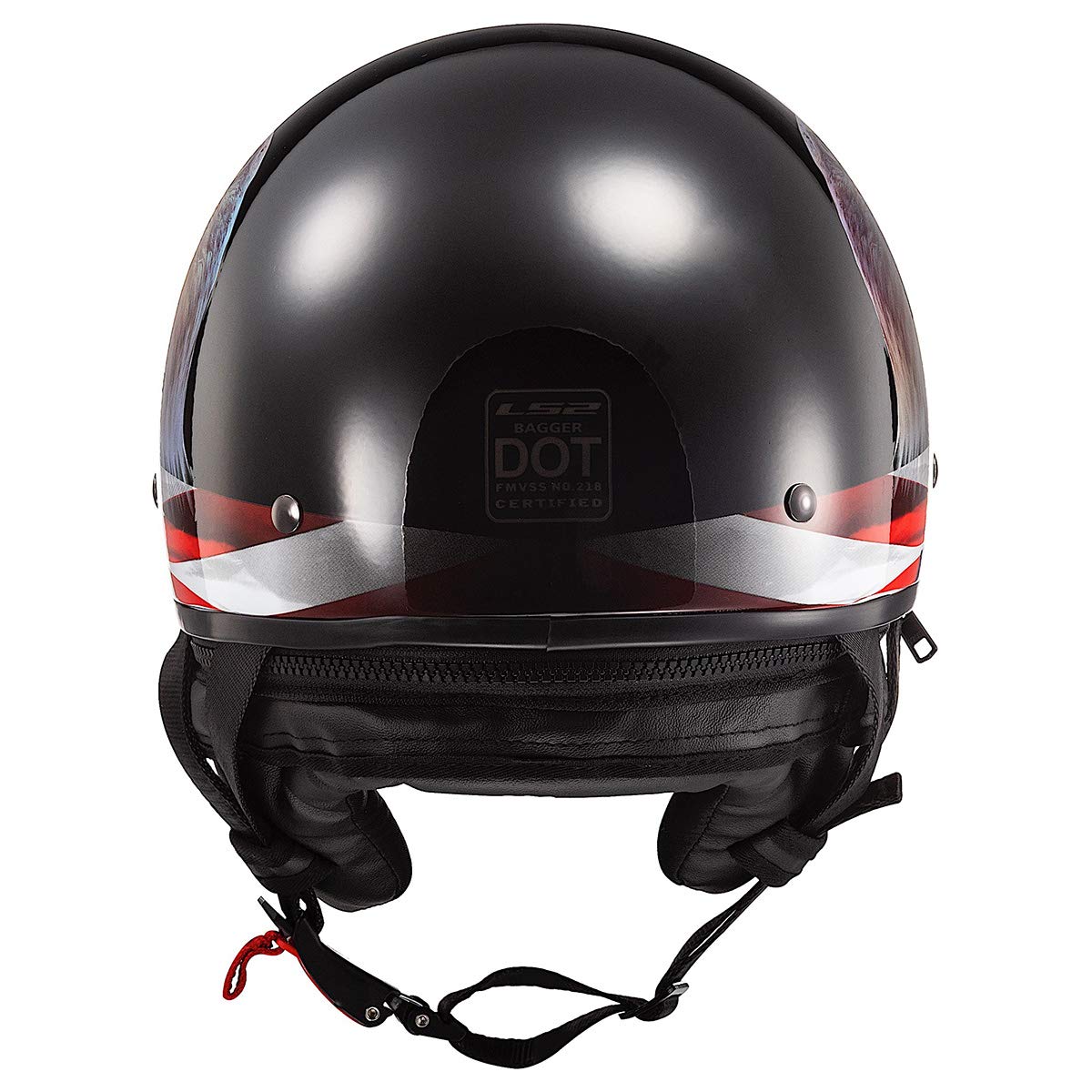 Ls2 Helmets Bagger Motorcycle Half Helmet (Murica - Large)