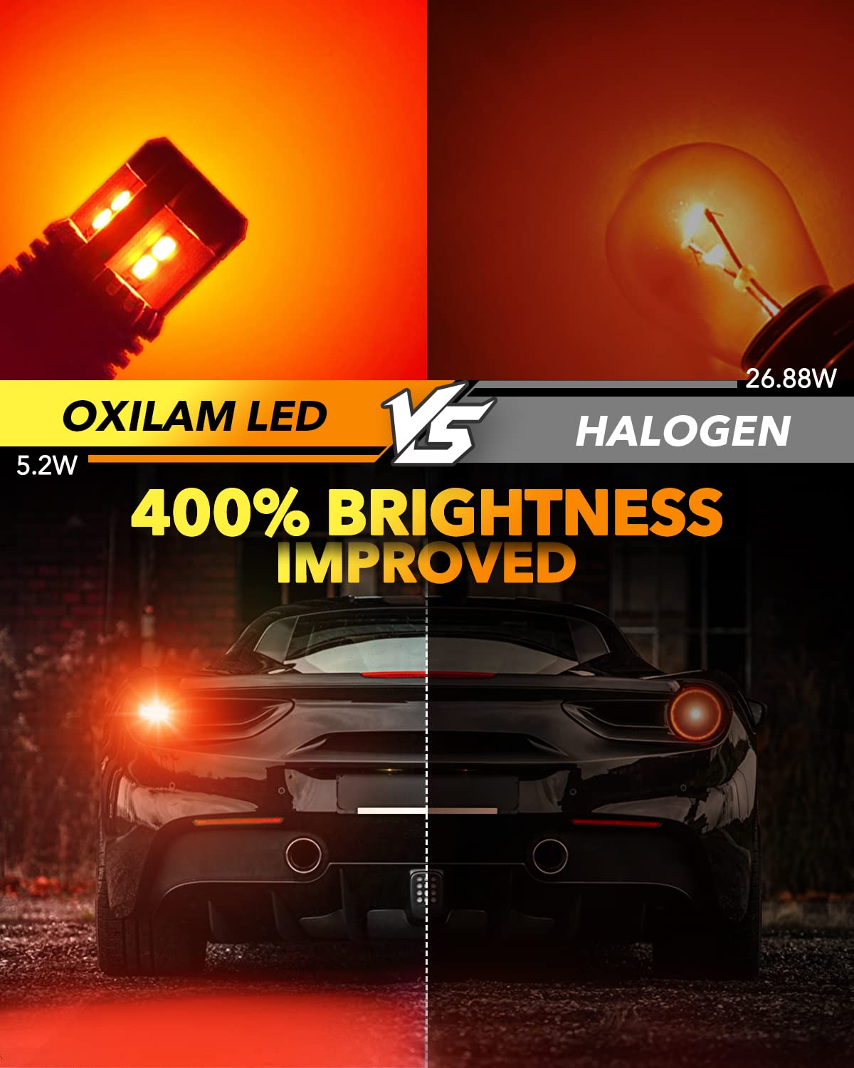 Oxilam 1157 Led Bulbs Brake Lights 3000 Lumens Extremely Bright 2057 7528 7507 Bay15D 1157 Led Bulbs For Tail Lights Brake Light