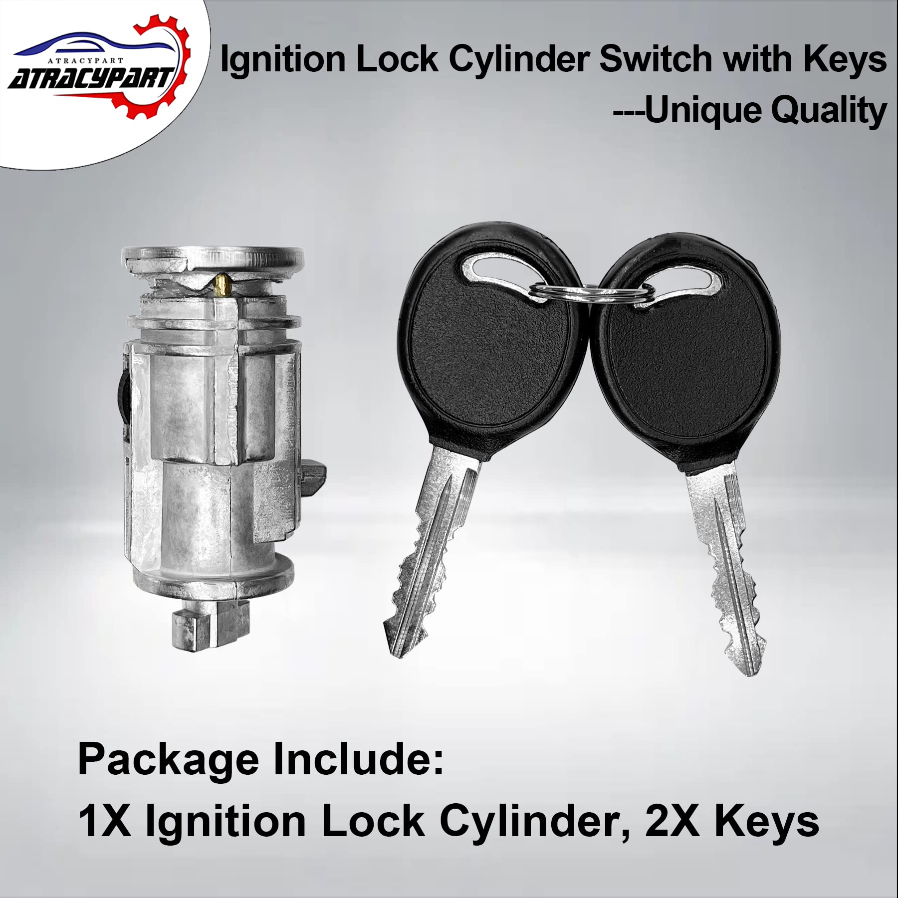 Ignition Lock Cylinder Switch With Keys | Replacement For 2001-2010 Dodge Ram 1500/2500/3500, Durango, Dakota, Chrysler Aspen &