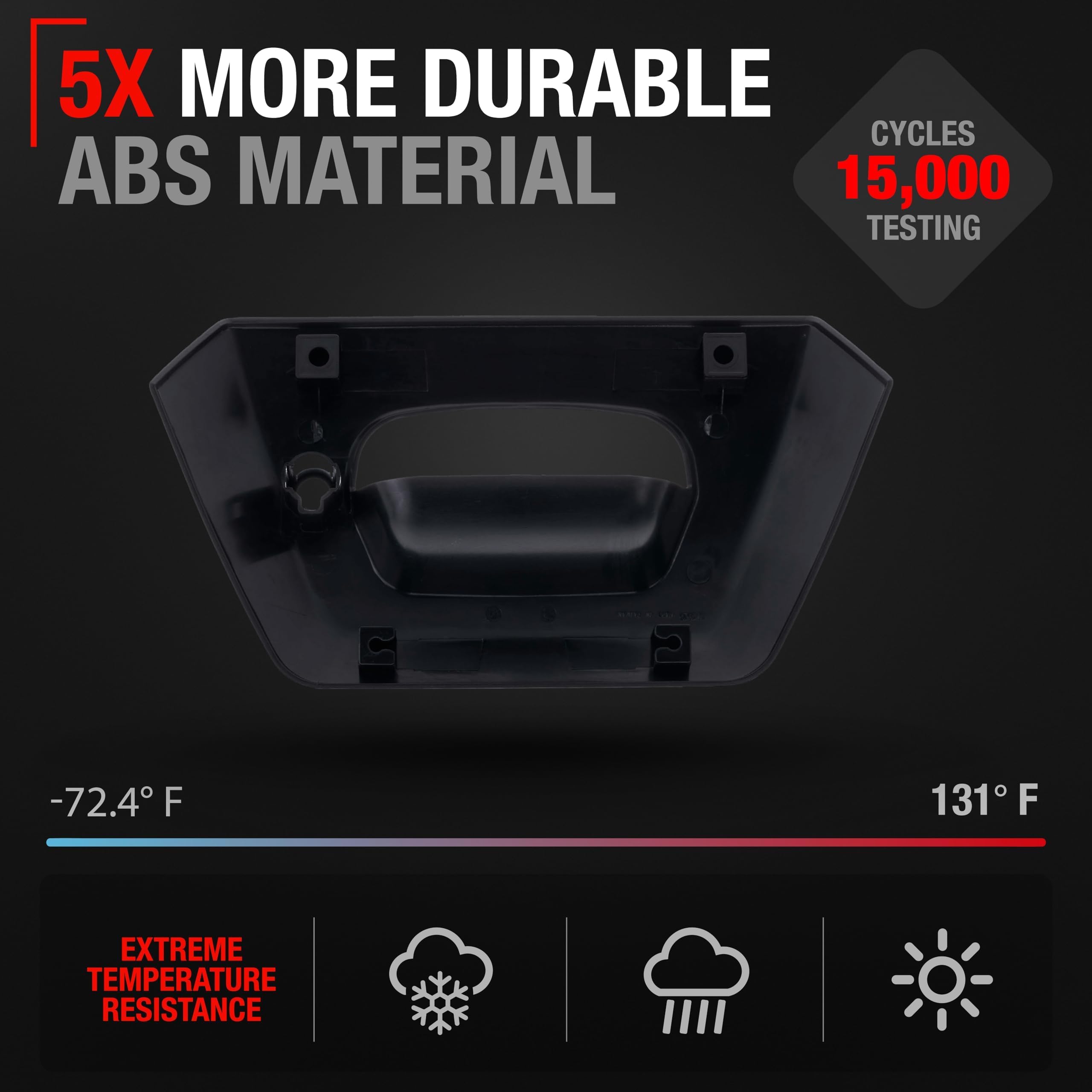 T1A Tailgate Handle Bezel Replacement - Compatible With 2002-2006 Chevrolet Avalanche 1500, 02-06 Chevrolet Avalanche 2500 - Tex