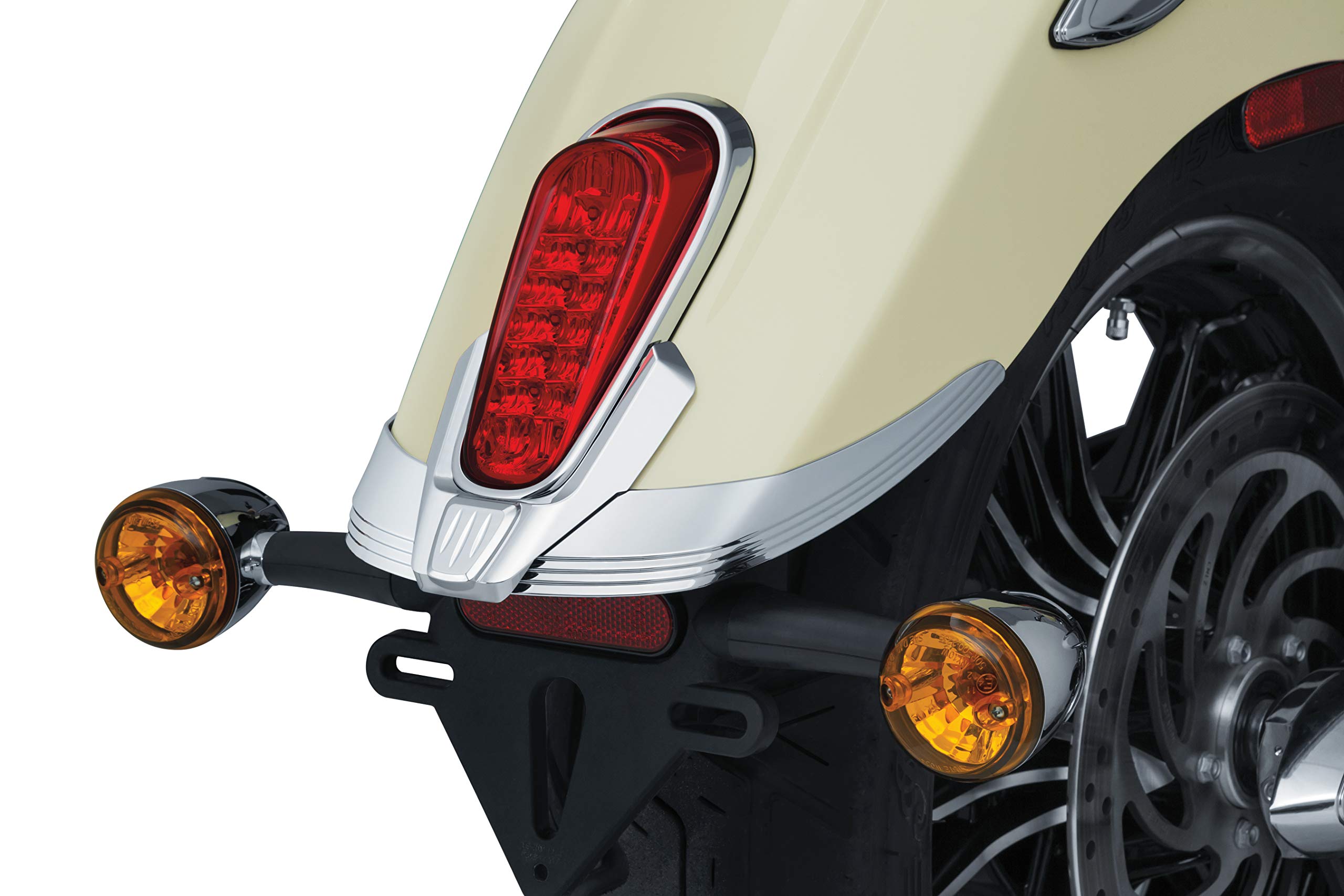 Kuryakyn Legacy Rear Fender Tip For Indian Scout, Chrome