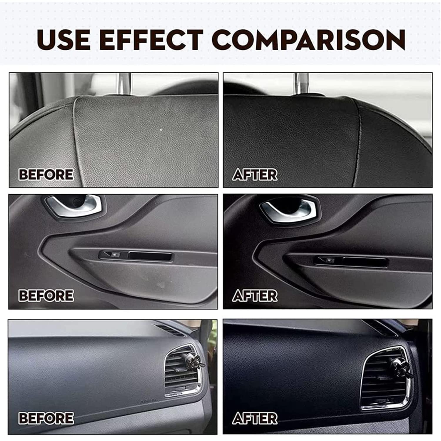 TPTAL Crystal Coating for Car,Cristal Para Pl  Stico Del Carro,Car Plastic Parts Coating,Plastic Refresher Car Interior Plastics