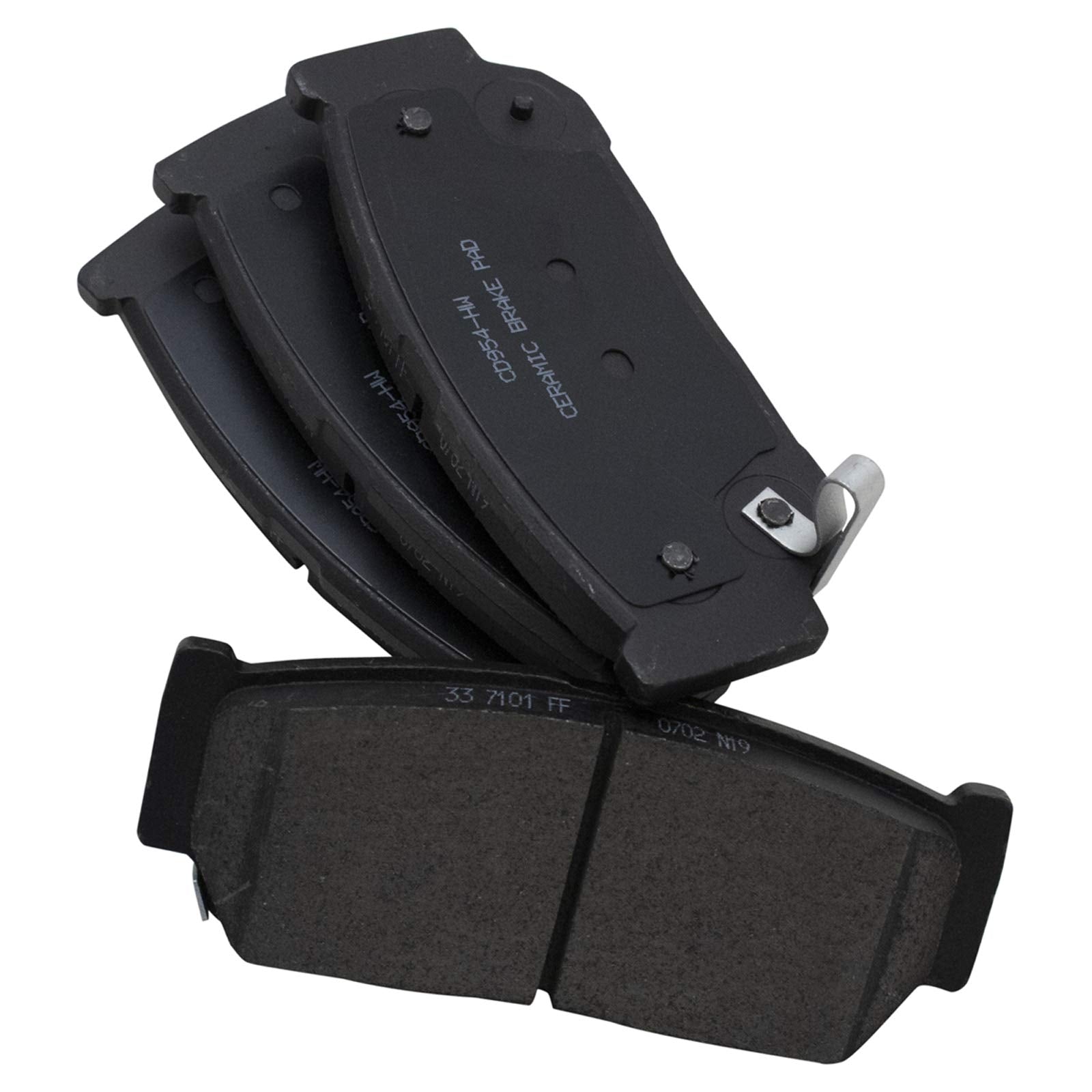 TRQ Rear Brake Pads Ceramic Compatible with 2007 Hyundai Entourage 2006 Kia Sedona 2003-2009 Sorento