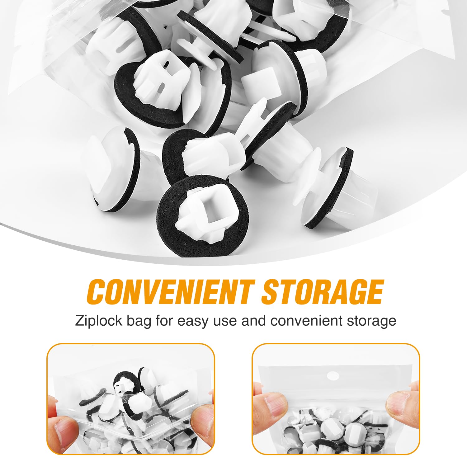 Gooacc 50Pcs Wheel Arch Fender Flare Moulding Clips Compatible With Nissan Armada Murano Juke Infiniti Qx56 Qx80 76882-Jg10A