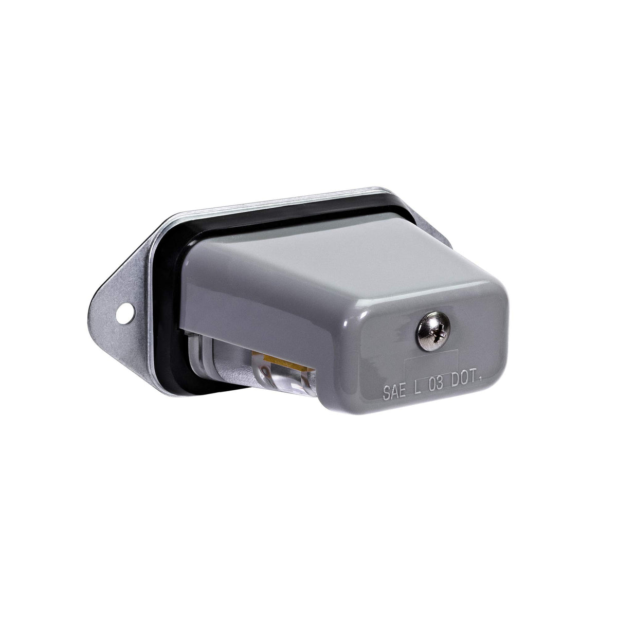 Led License Plate Trailer Light [Surface Mount] [Dot Fmvss 108] [Sae L] [Gray-Finish] [Waterproof] [12V Dc] License Tag Lights F
