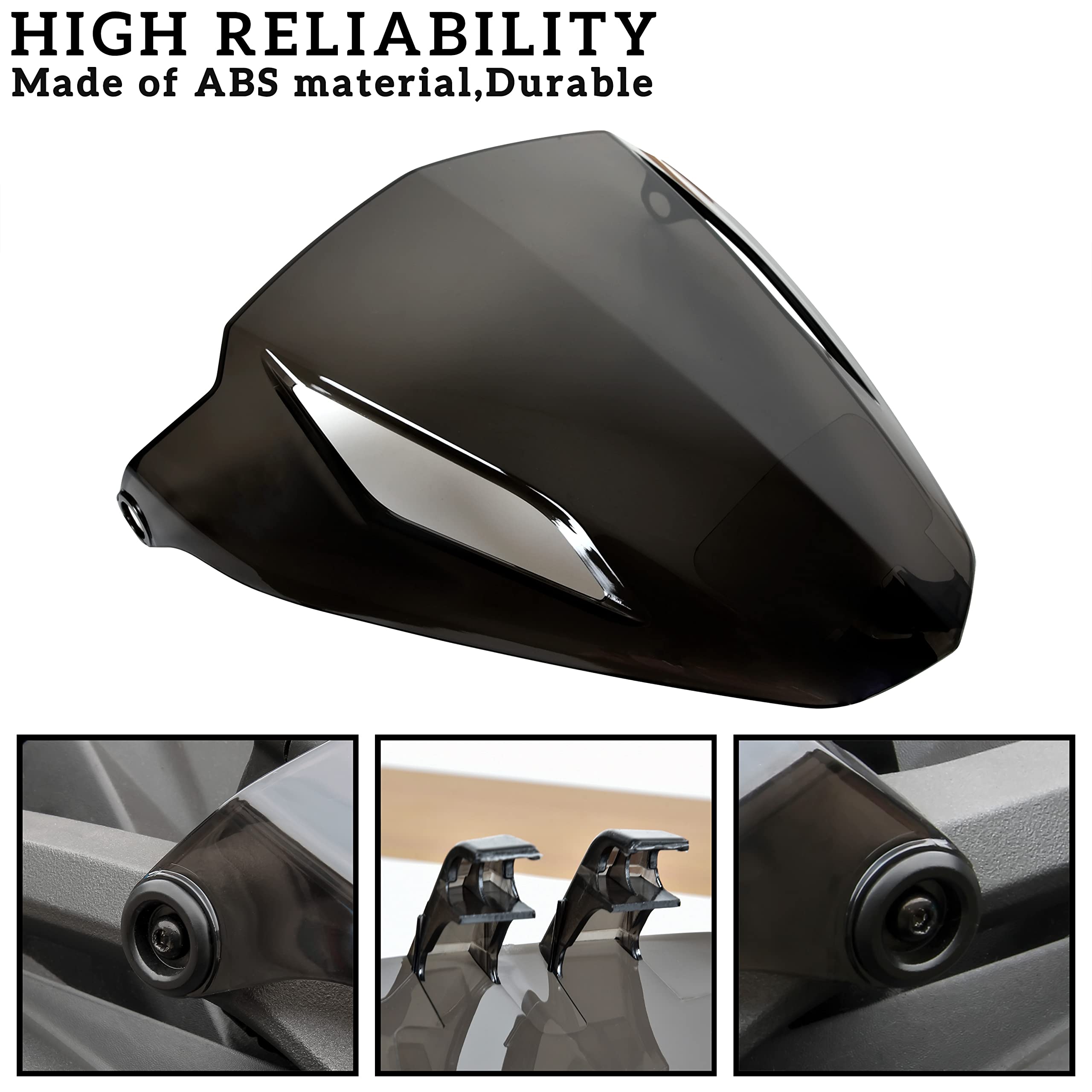 Sautvs Tinted Gauge Spoiler For Can Am Spyder F3 F3 S 2015-2023, Smoked Gauge Shield Support Gauge Spoiler Cover For Canam Spyder F3 / F3-S 2015-2023 Accessories, Replace #219400531