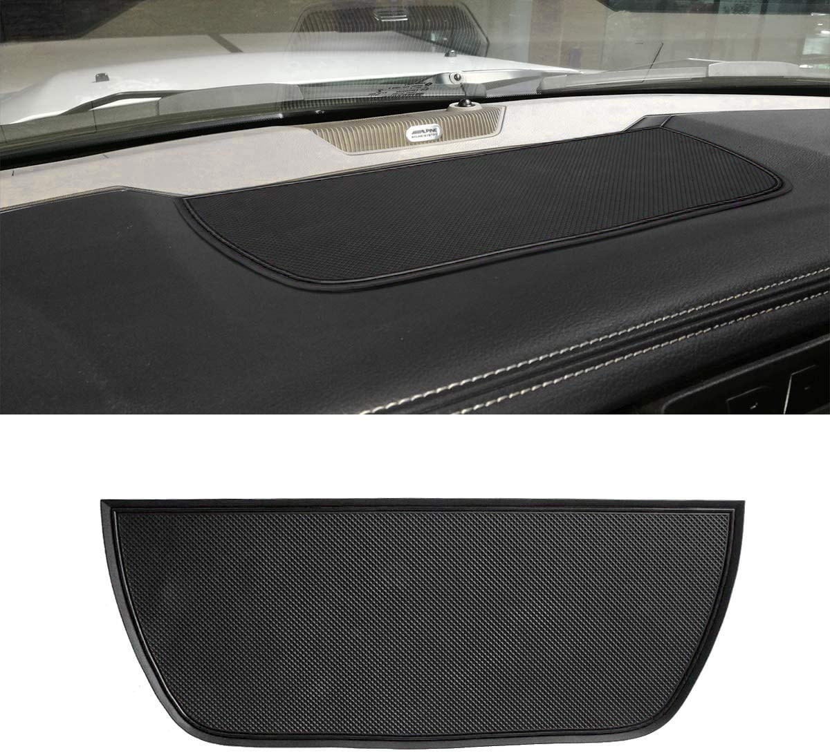 Auovo Dashboard Mat Liner For Ram Pickup 1500 2500 3500 2011-2018 Interior Accessories Car Dash Trim Rubber Pad Cover Soft Tray(