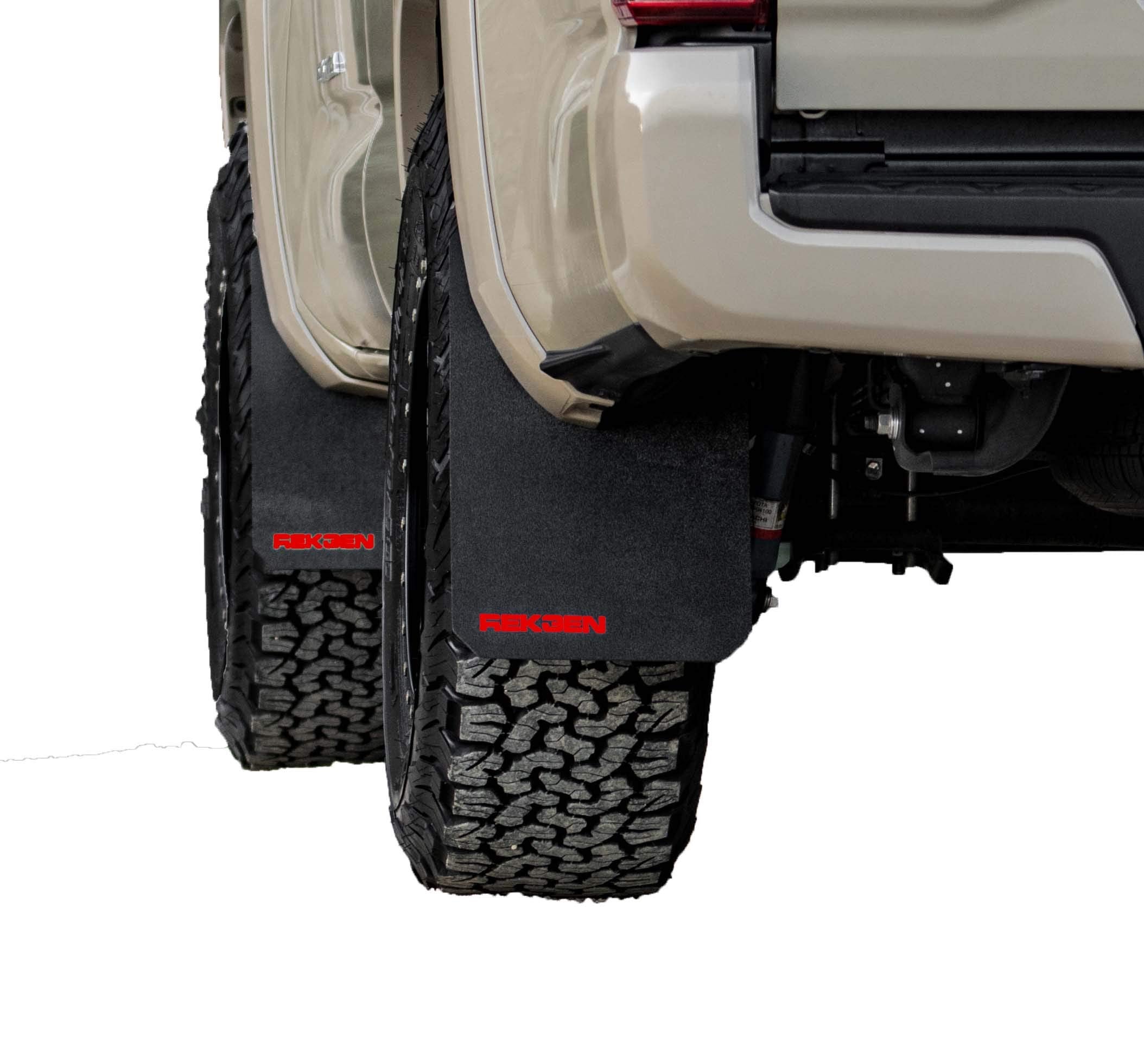 REK GEN Mud Flaps Compatible with Tacoma Gen3 (2016-2023) (Stock, Red)