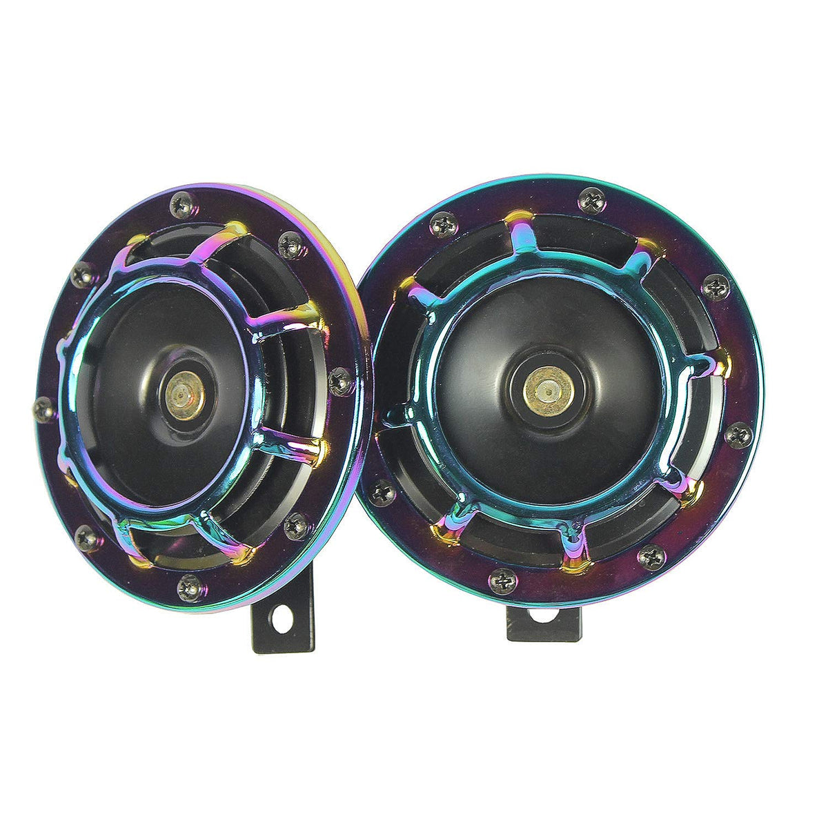 Carmocar Eletric Car Horn Kit 12V 135Db Super Loud High Tone And Low Tone Metal Twin Horn Kit With Bracket For Cars Trucks Suvs 