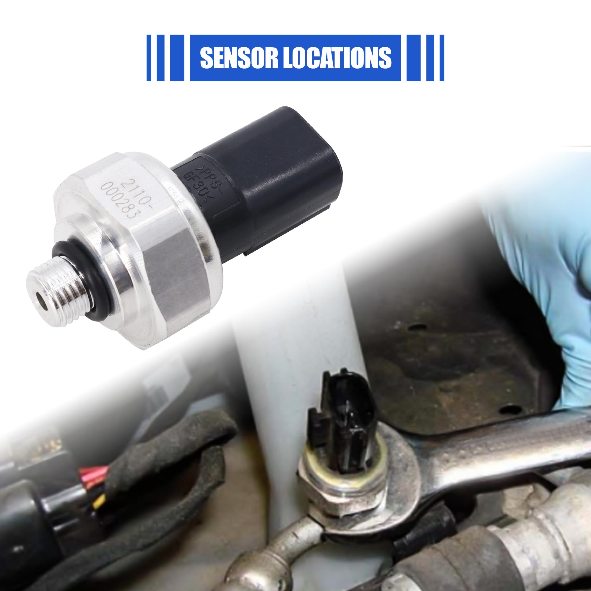 Hisport A/C Pressure Sensor Switch - Pressure Transducer Compatible With Mercedes Benz 2004-2023 Dodge 2007-2009 Smart 2008-2016