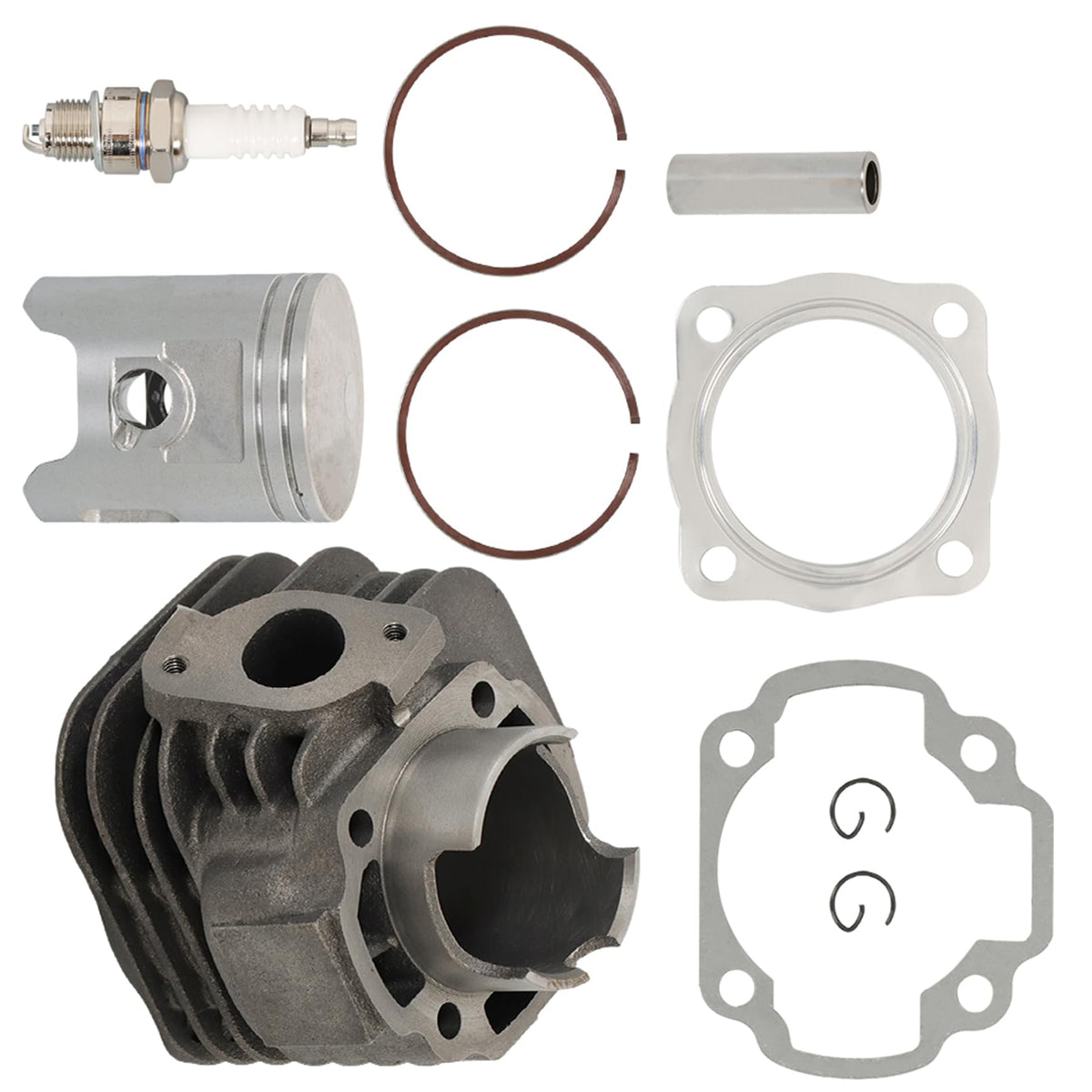 Silscvtt Cylinder Piston Ring Gasket Top End Kit Replacement For Polaris 90 Sportsman 2001 2002 2003 2004 2005 2006 Replacement For 0450007 0450004 0450009