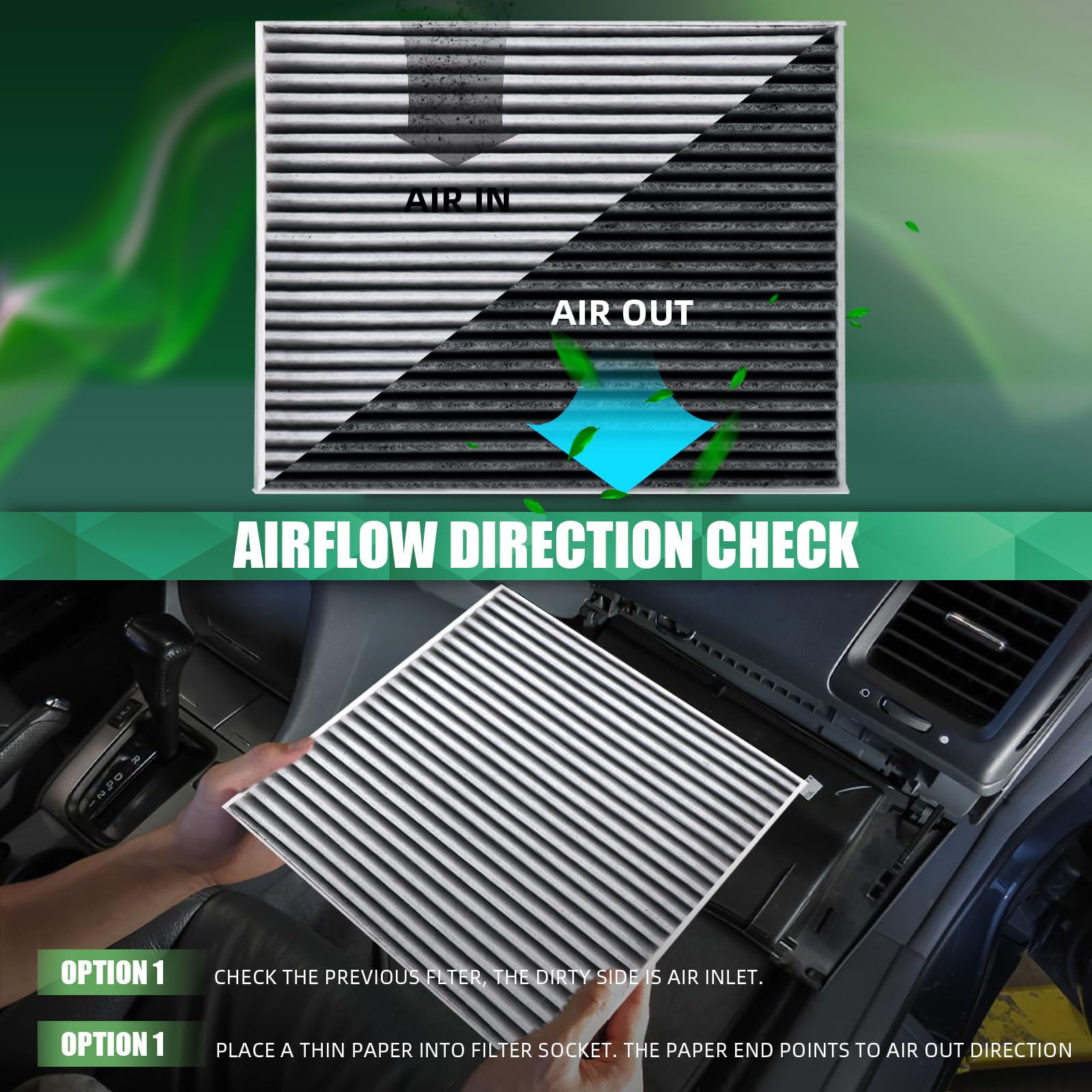 CF11671 Cabin Air Filter With Activated Carbon Compatible with RAM 1500 2500 3500 2016-2024, RAM 4500 5500 2016-2023, MAZDA CX-7
