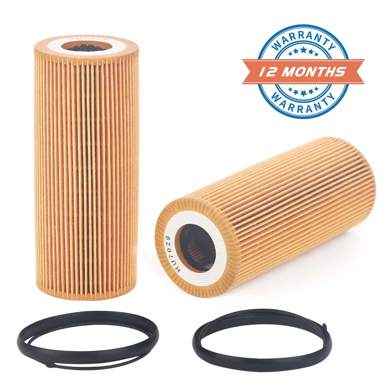 2 Pcs Engine Oil Filter Compatible With 2005-2018 Audi A4 A5 A6 A7 A8 Quattro Q5 Q7 S4 S5 Sq5, 2011-2017 Porsche Cayenne Palamer