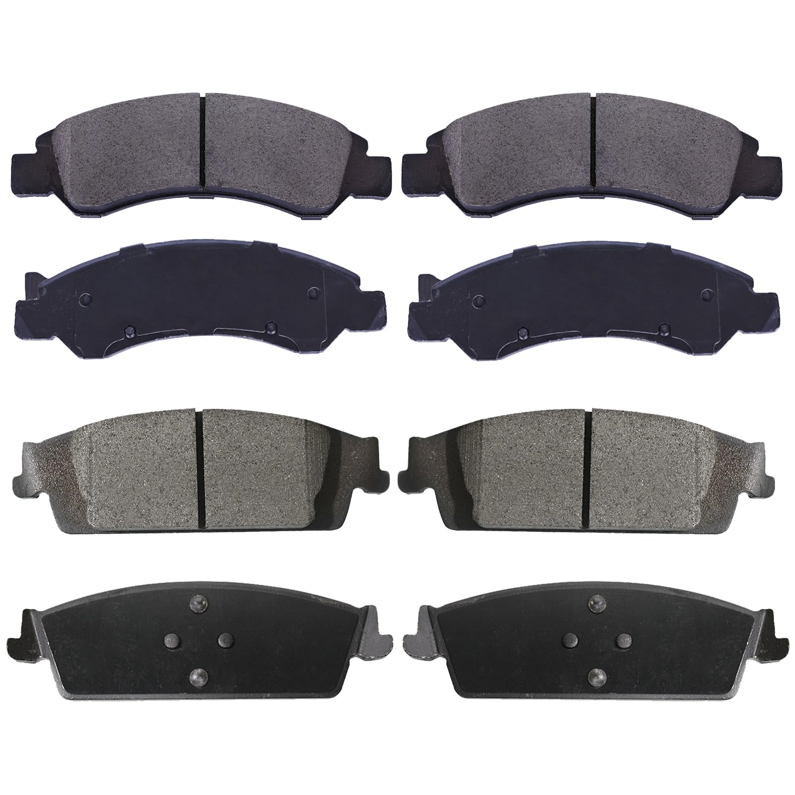 EXPPOWER D1363 D1707 Front Rear Ceramic Brake Pads Sets Replacement for GMC Sierra 1500 Limited/Yukon XL/GMC Sierra 1500,Cadilla