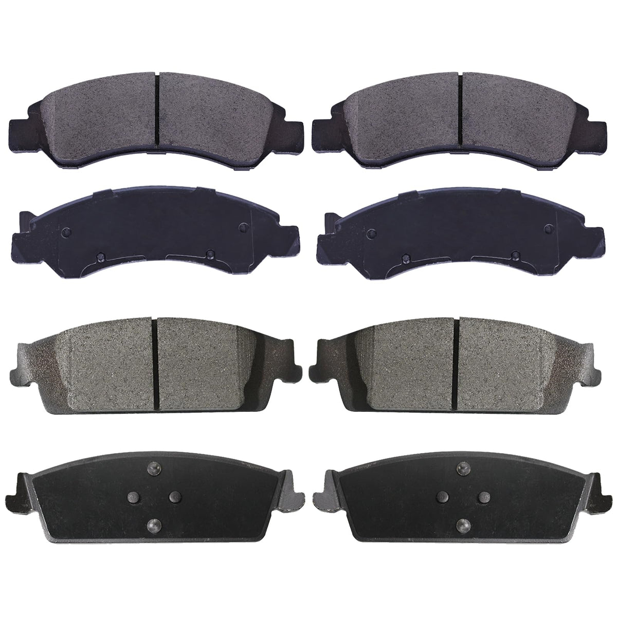 EXPPOWER D1363 D1707 Front Rear Ceramic Brake Pads Sets Replacement for GMC Sierra 1500 Limited/Yukon XL/GMC Sierra 1500,Cadilla