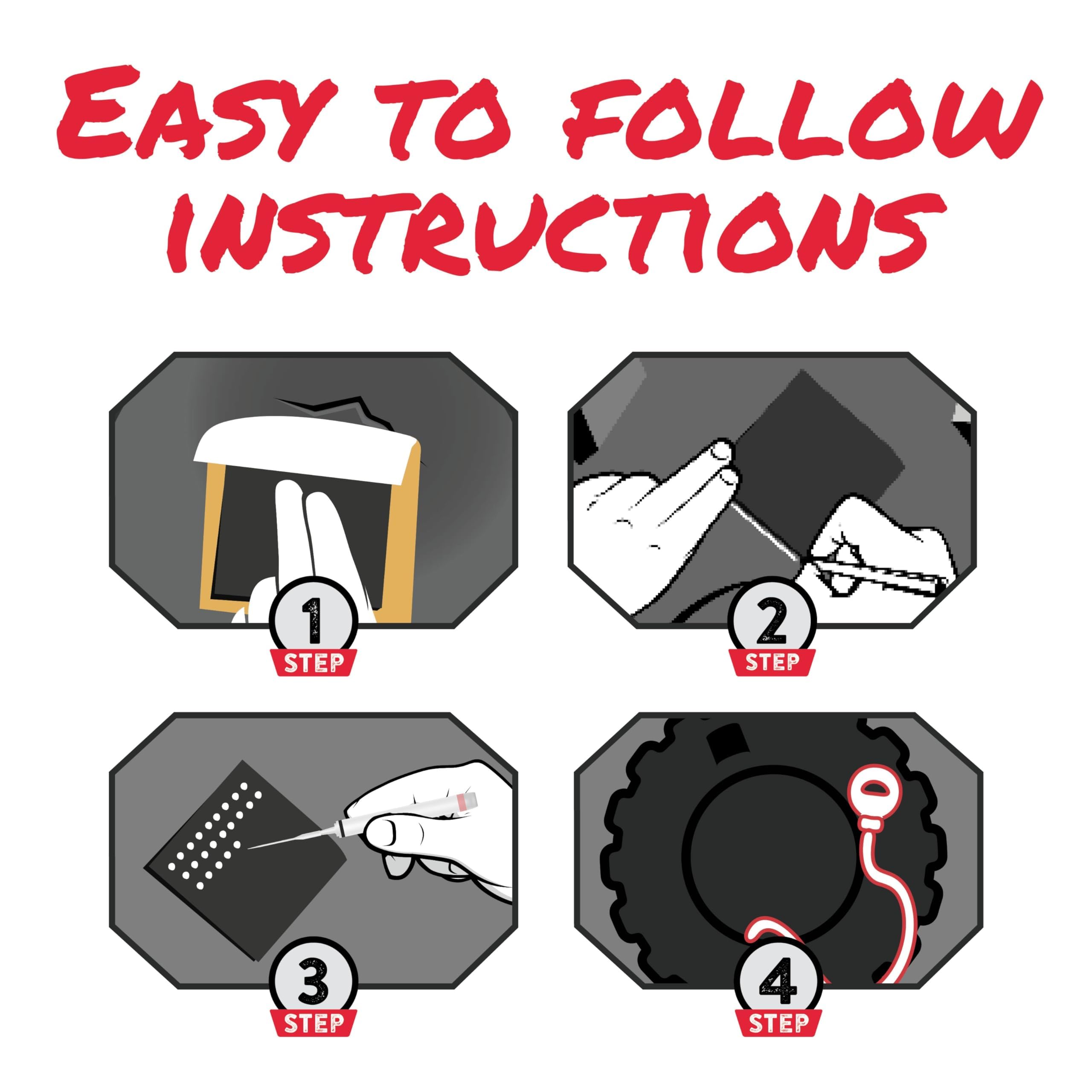 Gluetread Sxs Utv Tire Sidewall Repair Kit | Emergency Tire Repair No Need To Remove Tire | Off-Road Sidewall Tire Repair Kit |