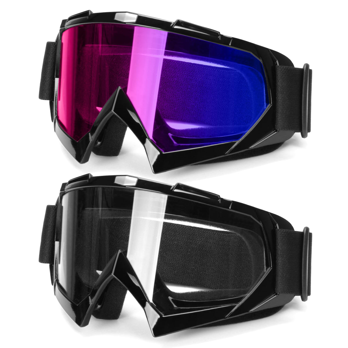 Jagasol Atv Googles, Dirt Bike Goggles For Men Women, Uv 400 Anti-Scratch Fog Dustproof For Adults Youth Kids, Powersports Goggles For Mx Riding, Snowboarding, Utv, Ski