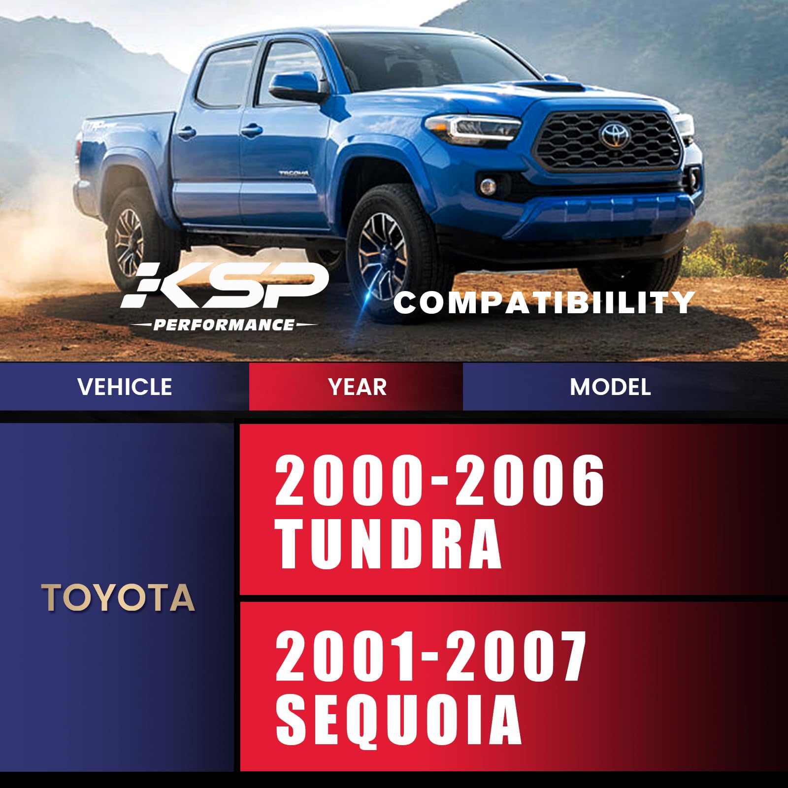 Ksp Upper Control Arm For Tundra Sequoia, 2-4   Front Control Arms Compatible With Toyota Tundra 2000-2006&Sequoia 2001-2007, Af