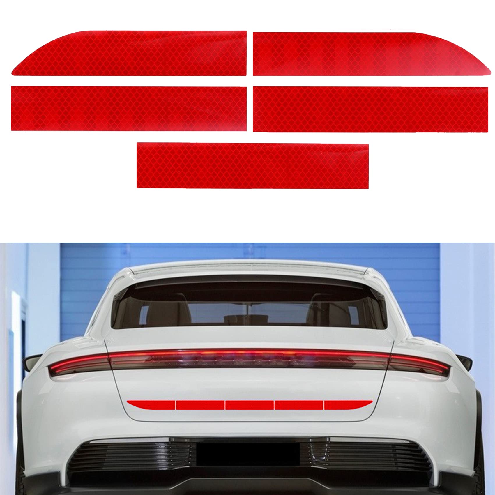 Strong Reflective Stripe Stickers, Waterproof Self Adhesive Stickers, Car Bumper Reflective Stickers, Waterproof Self Adhesive S