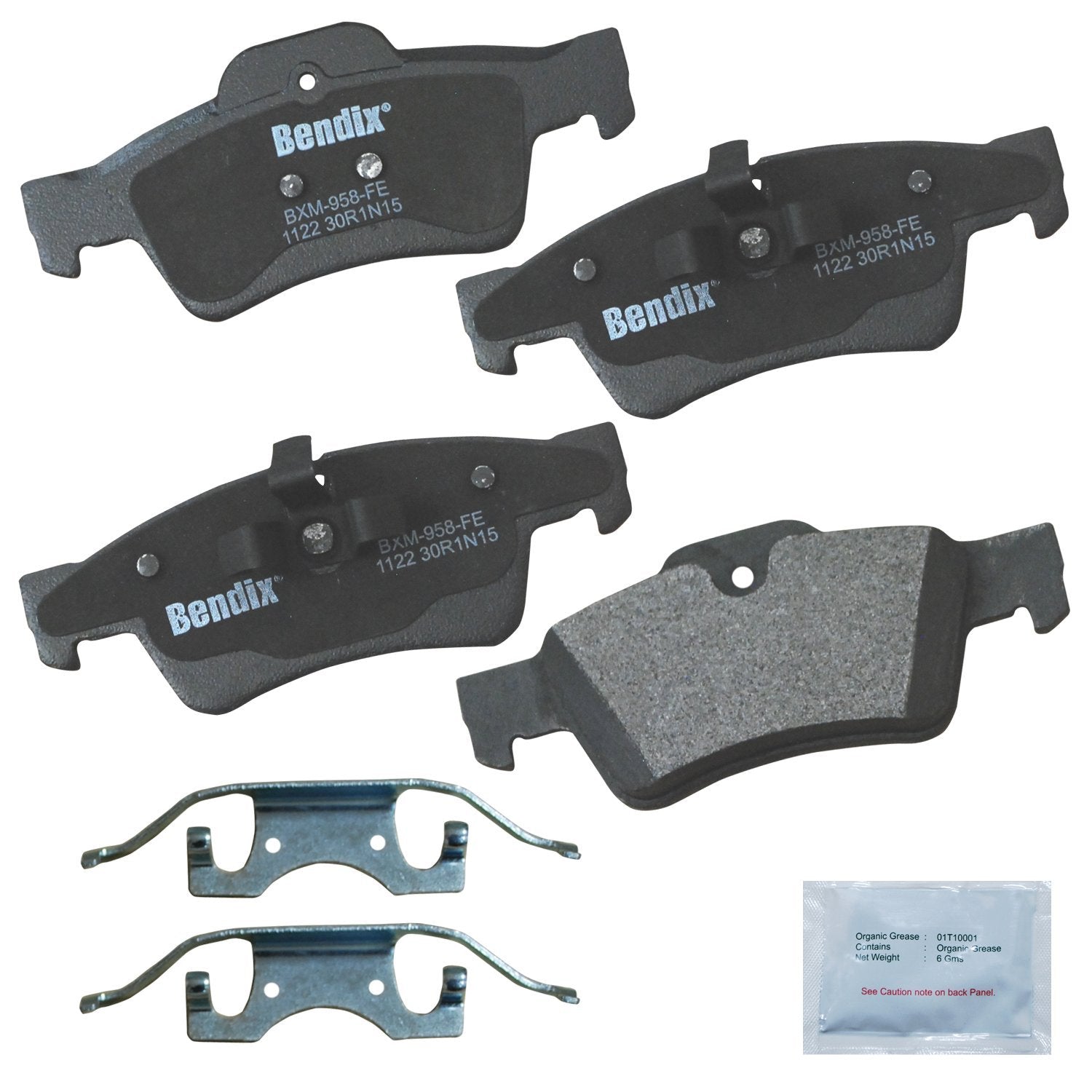 Bendix Priority1 Cfm1122 Semi-Metallic Rear Brake Pads For Select Models Mercedes-Benz G55 Amg, G63 G65 Gl320, Gl350, Gl450, Gl5