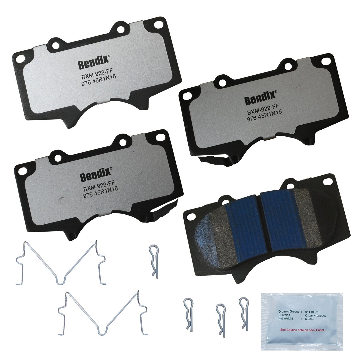 Bendix Fleet Metlok Mkd976Fm Semi-Metallic Front Brake Pads For Select Models Jac Frison, Lexus Gx460, Gx470, Mitsubishi Montero