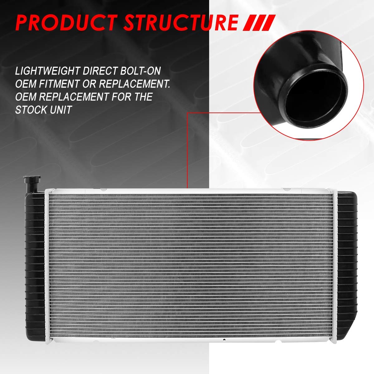 Auto Dynasty Radiator Compatible With 96-02 Chevy Gmc C/K 1500 2500 3500 Pickup/Suburban Tahoe Yukon Cadillac Escalade 5.0L 5.7L