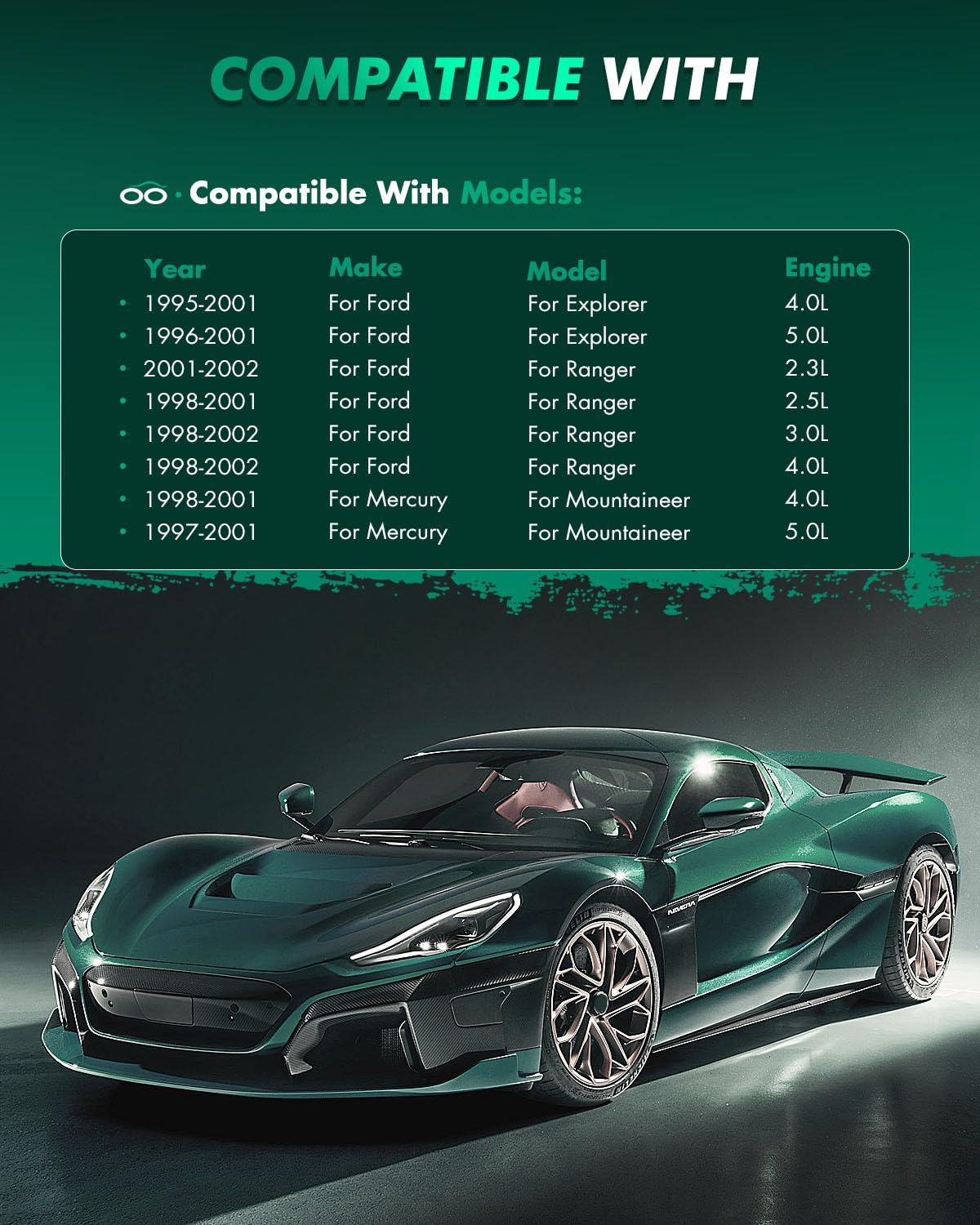 Scitoo D652 D667 Front Semi-Metal Rear Ceramic Brake Pads Sets Fit For Ford For Explorer 1995-2001,For Mercury Mountaineer 1997-