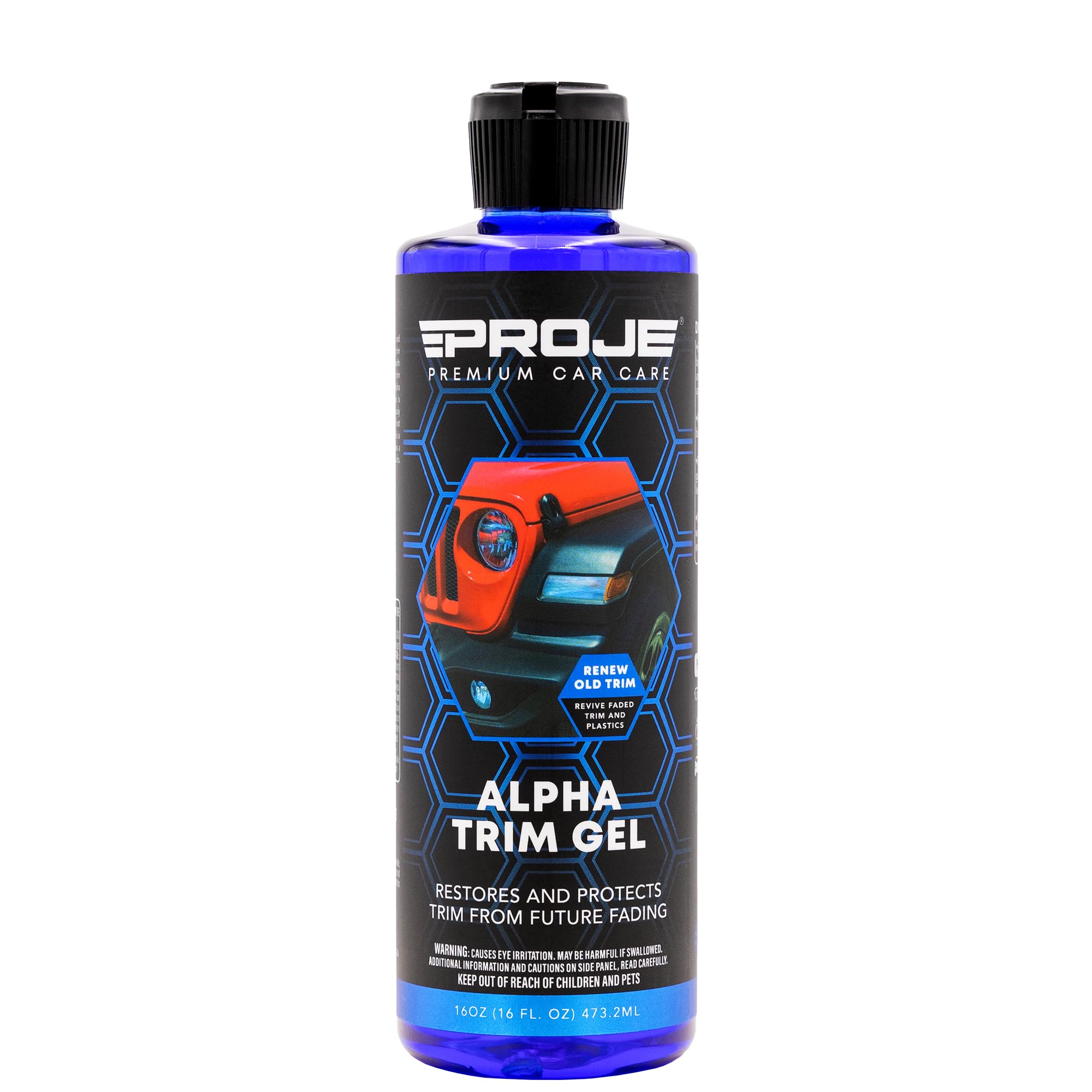 Proje' Alpha Trim Gel - Plastic Restorer - Easy To Use Trim Coat For Cars - Restores Original Appearance - Long Lasting Shine - 