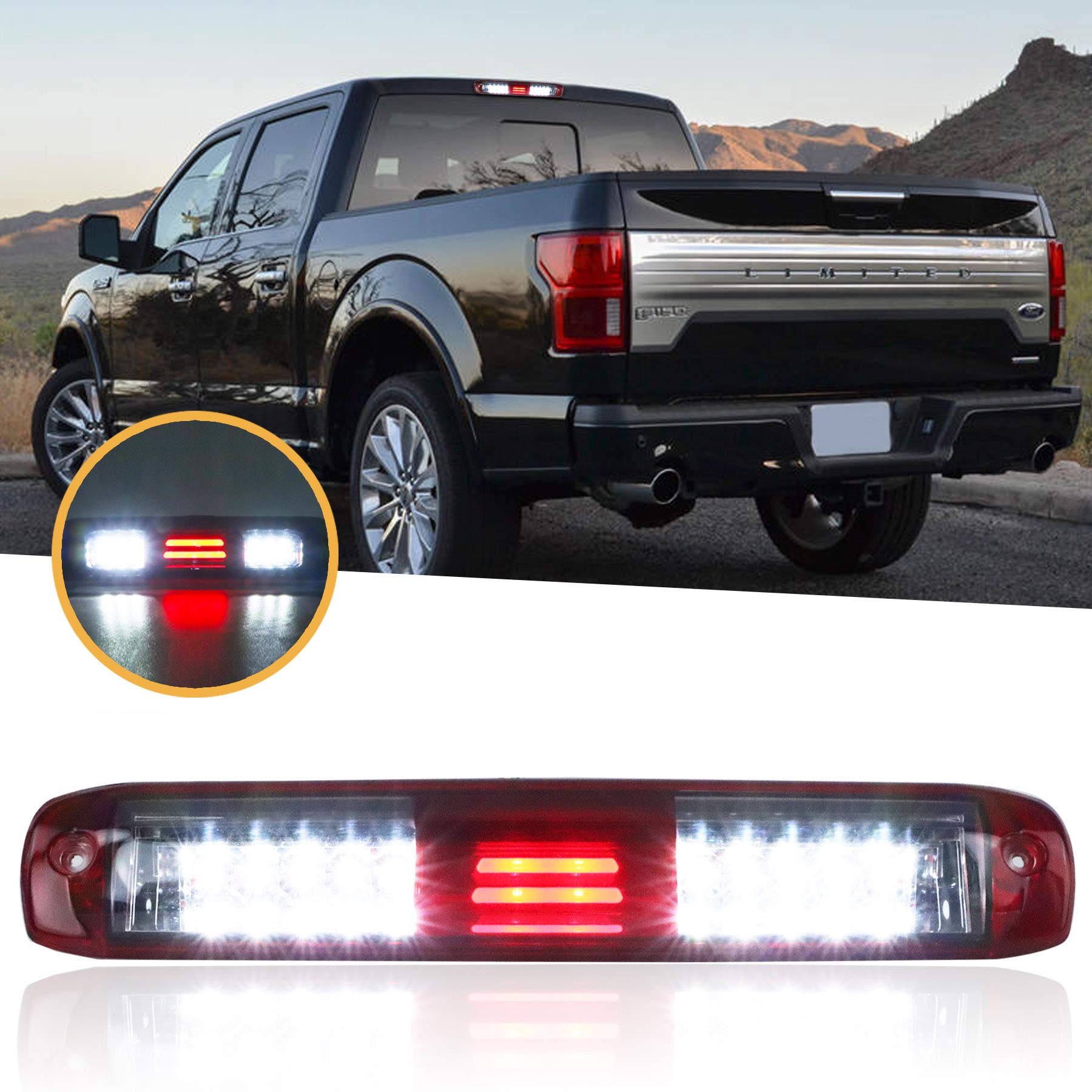 Tresound 3Rd Third Brake Light For 99-07 Chevy Chevrolet Silverado, Gmc Sierra 1500 2500 3500 Hd Classic, Led Cargo Lamp High Mount Stop Light Red