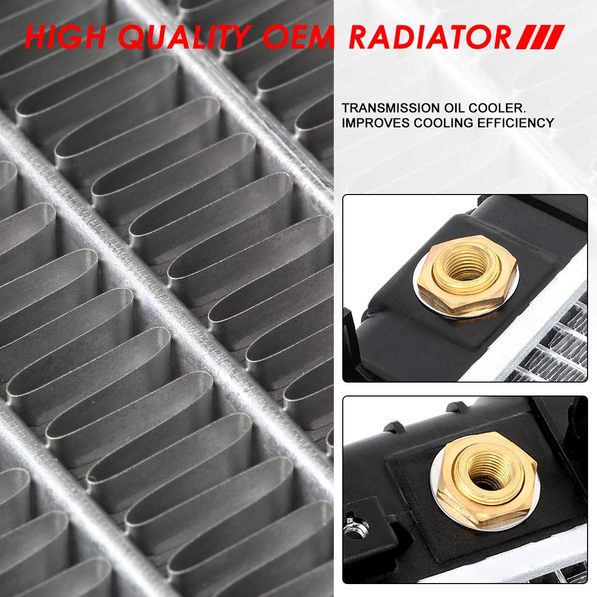 Auto Dynasty Radiator Compatible With 09-11 Chevy Aveo5/Pontiac G3 Swift+ At, Dpi 13097 Factory Style 1-Row Cooling Radiator, Al