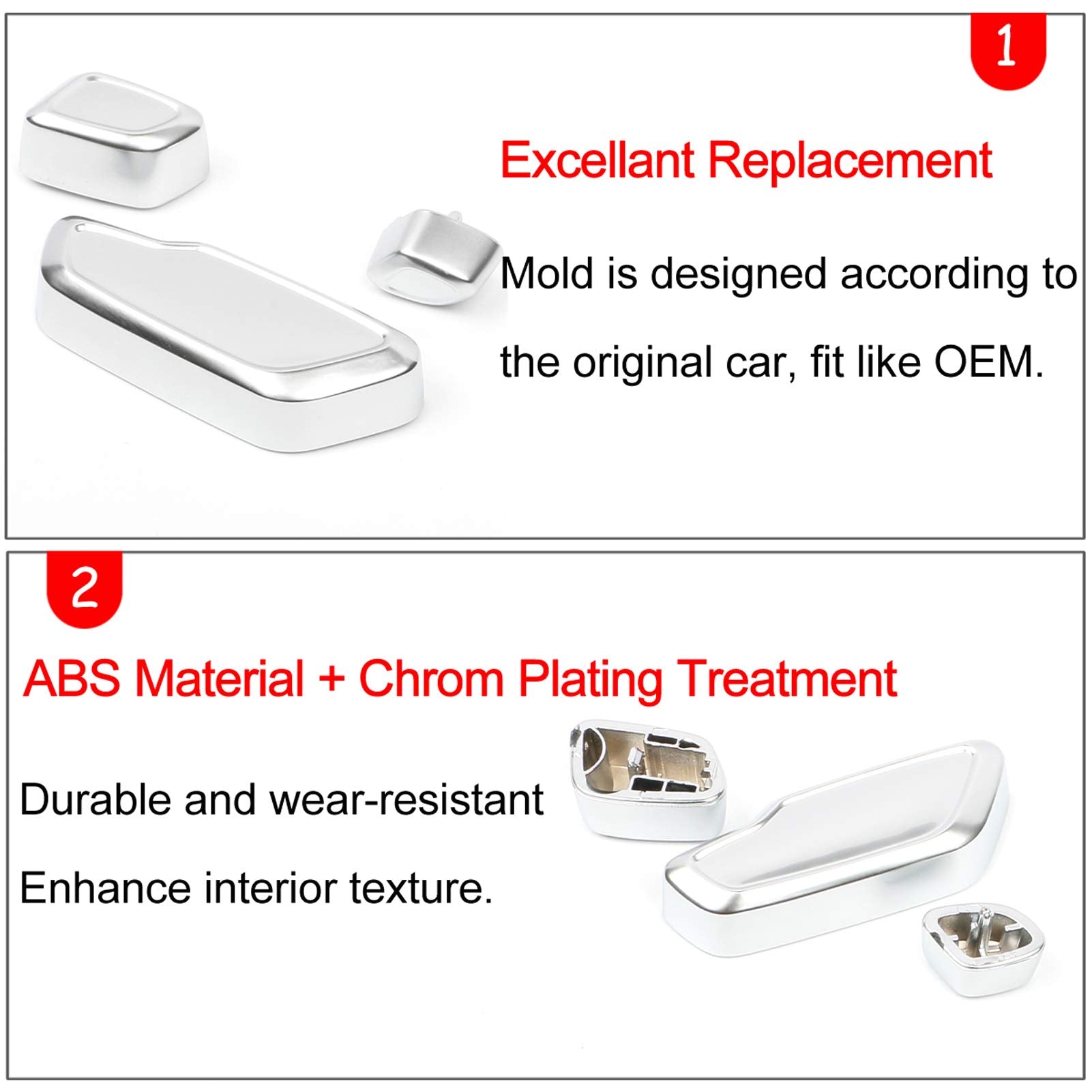 Jaronx for Mercedes Benz Left Side Door Seat Adjustment Button Replacement,Seat Control Switch Headrest Buttons B-Class W246,C-Class W204,E-Class W212,ML W166,CLA W117,GLK X204,GL X166(NOT for 2015+)