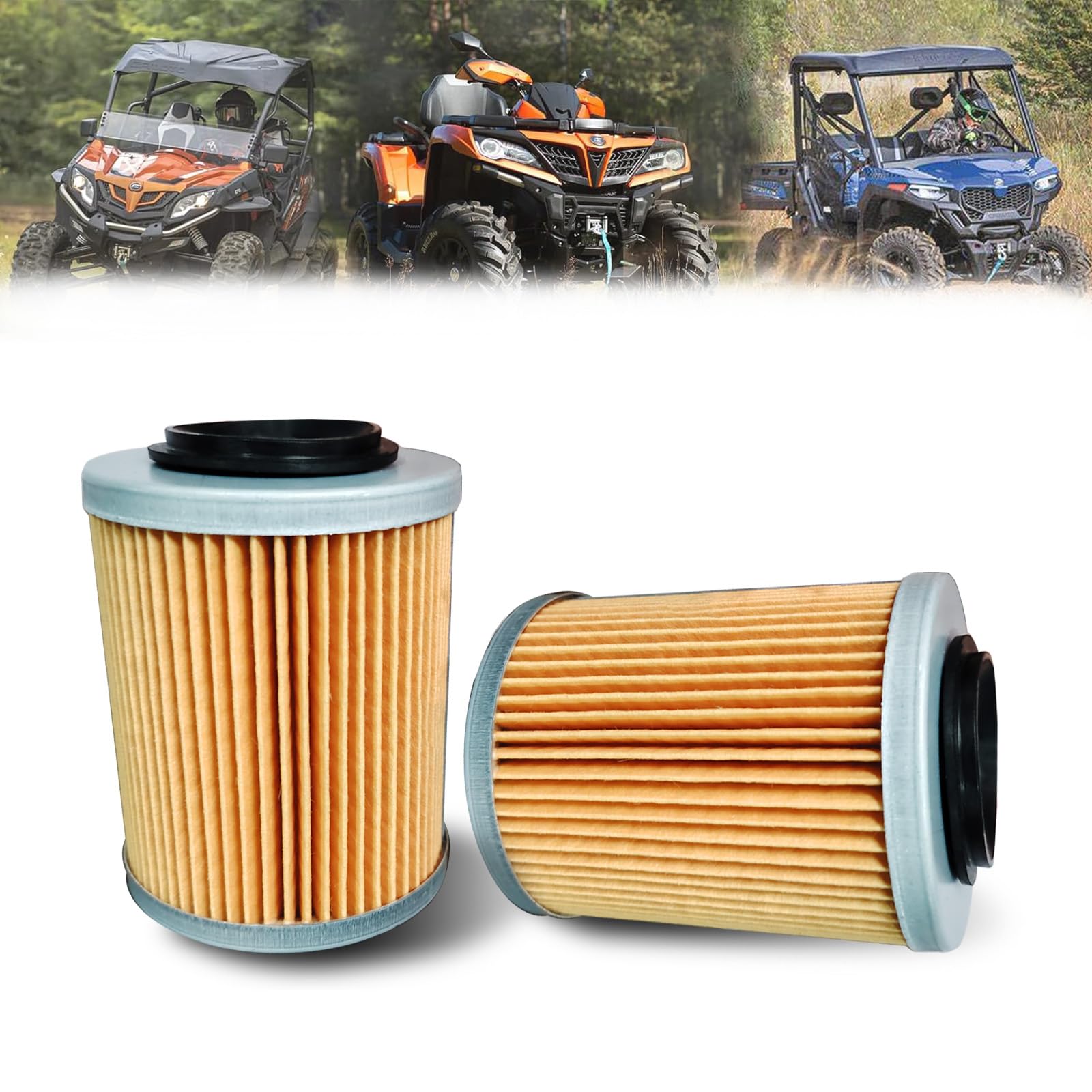 Qymoto Cfmoto Oil Filter For Cfmoto Cforce Zforce Uforce 400 500 600 800 900 950 1000 Utv Atv Accessories Oem 0800-011300(2 Pack)