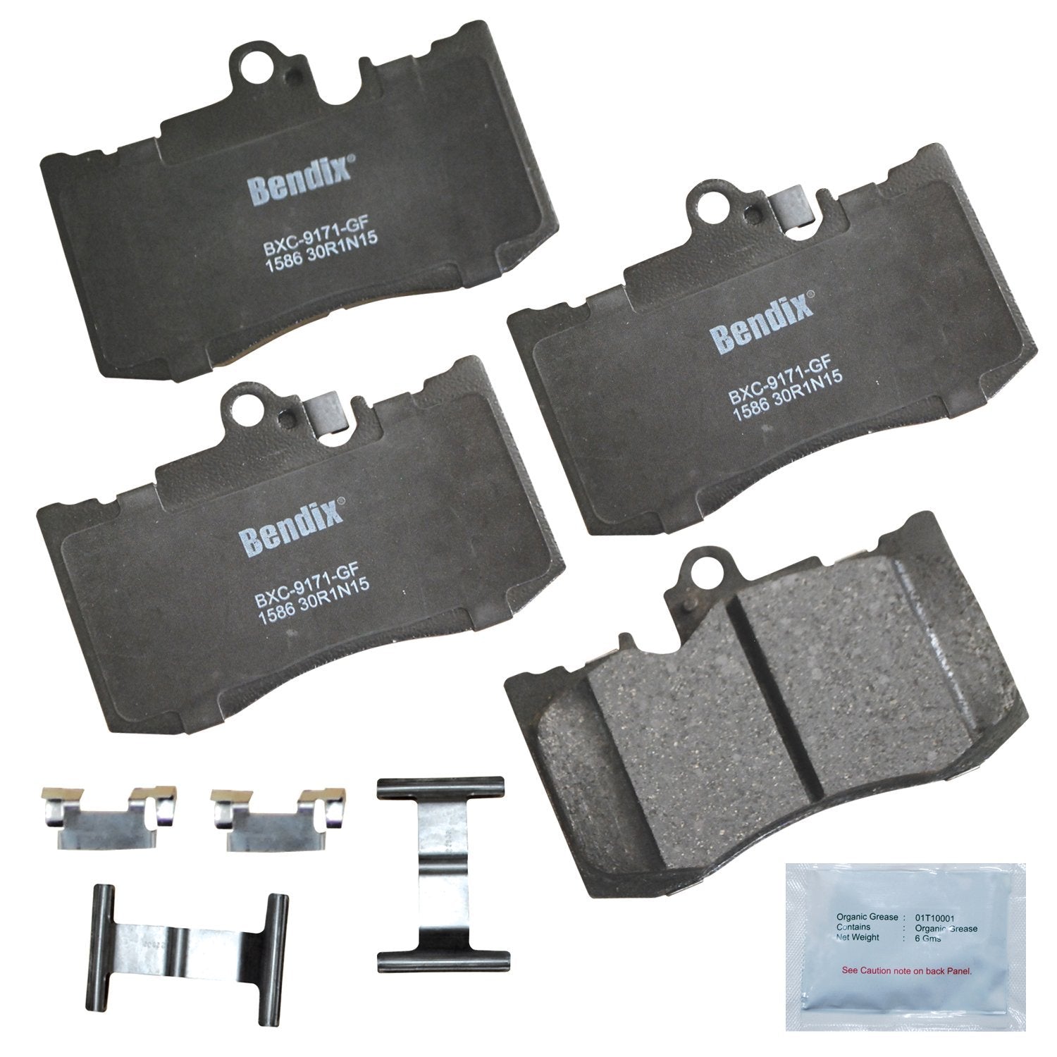 Bendix Priority1 Cfc1586 Ceramic Front Brake Pads For Select Models Lexus Gs200T, Gs300, Gs350, Gs430, Gs450H, Gs460, Is200T, Is