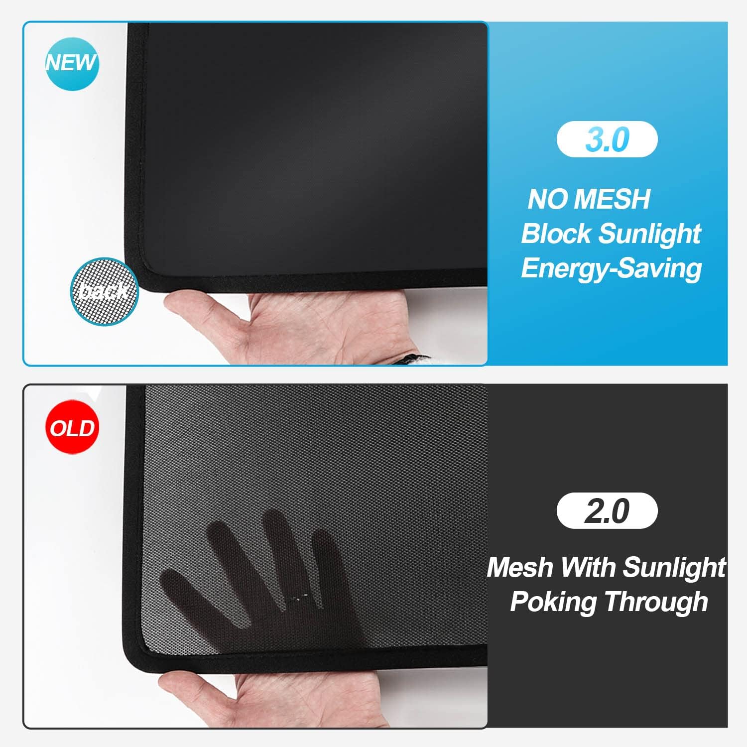 Tseller For Tesla Model Y Sunshade Roof Sunroof Shade Upgrade 3.0 Accessories 2025 2024 2023 2022 2021 2020(Ice Black)