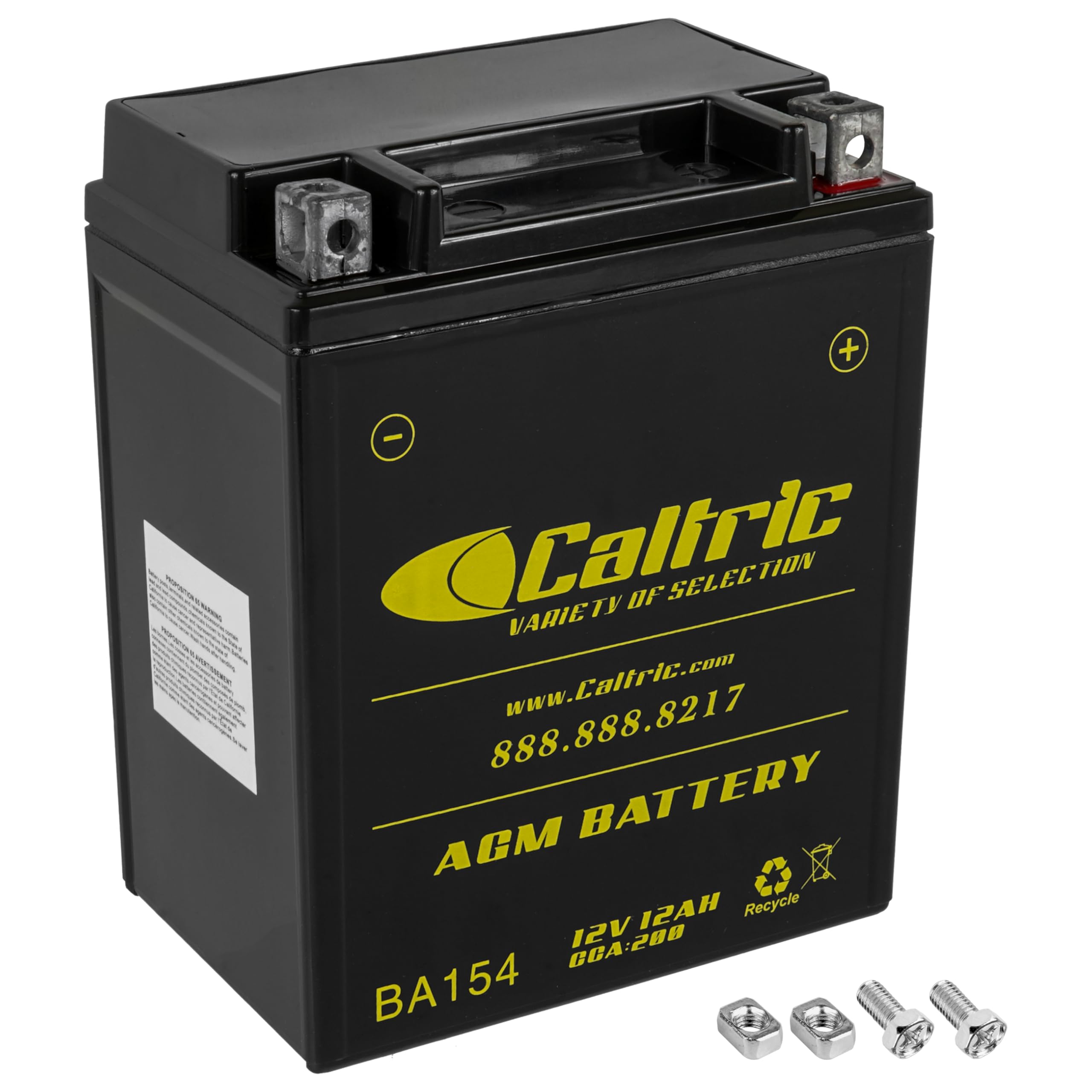 Caltric AGM Battery Compatible with Kawasaki KL650A KL650B KE650E KLR650 1987-2018