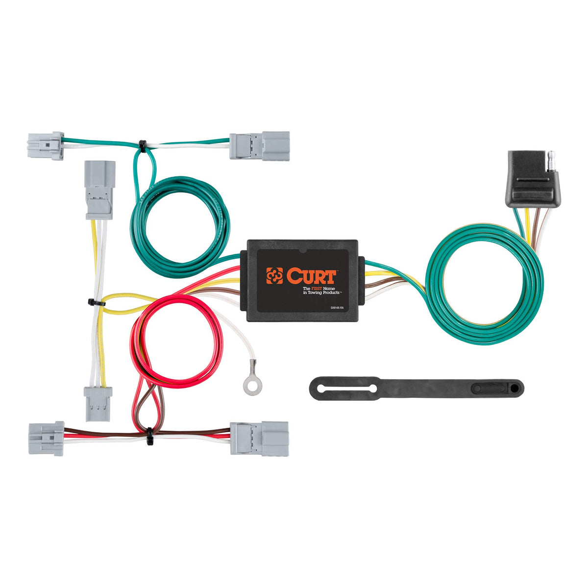 Curt Manufacturing 56011 Vehicle-Side Custom 4-Pin Trailer Wiring Harness,Fits Select Civic,Fit,Accord W/O Led Taillights,Mazda 