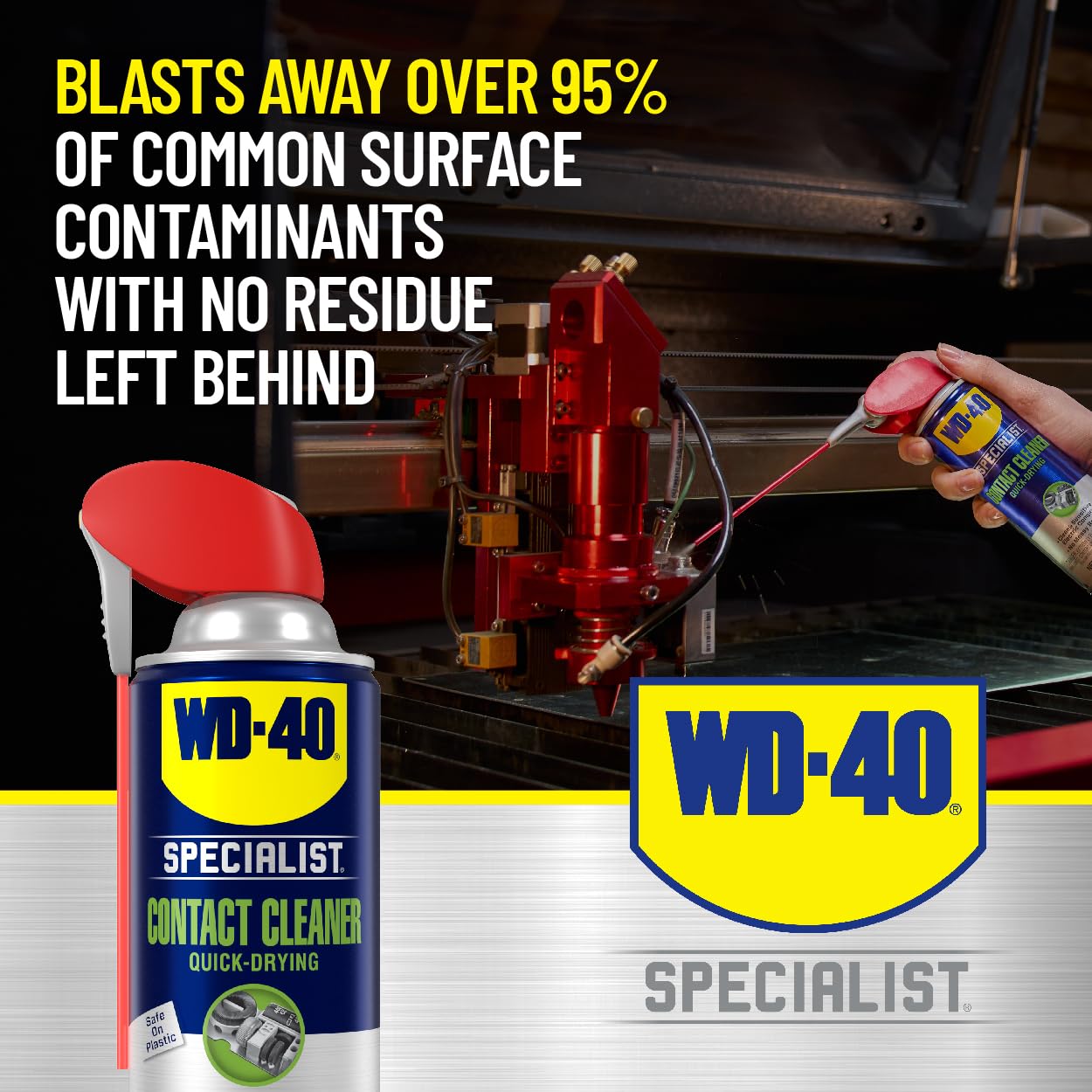 Wd-40 Specialist Contact Cleaner Spray With Smart Straw, Twin Pack, 11 Oz