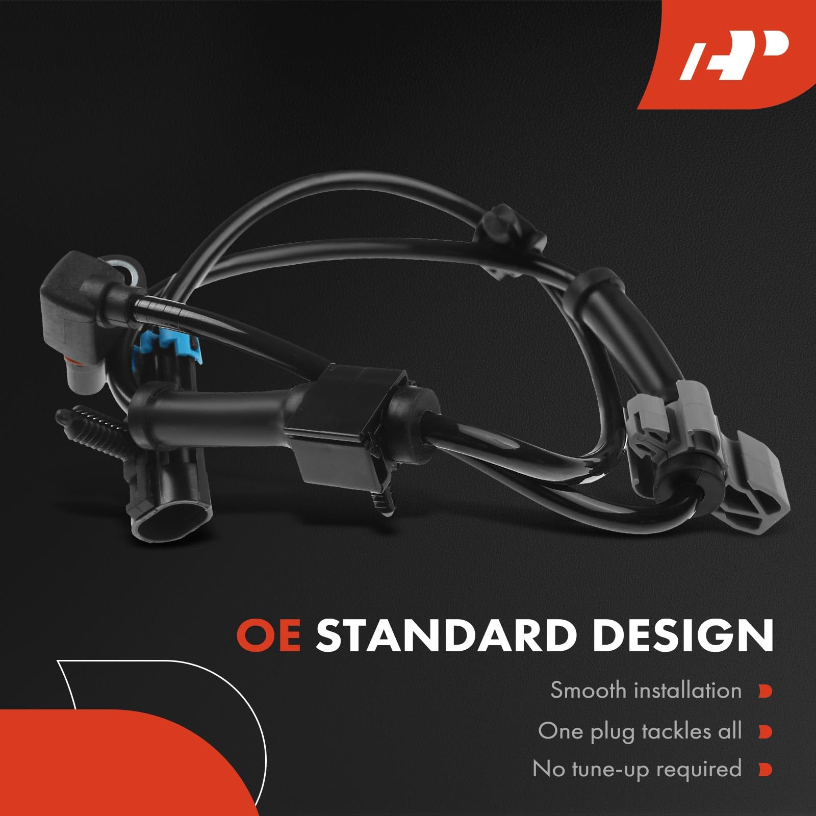 A-Premium Front Left/Right ABS Wheel Speed Sensor Compatible with Cadillac, Chevy & GMC - Silverado, Sierra, Escalade, Tahoe, Yukon, H2, Savana, Avalanche 1999 2000 2001 2002 2003 2004 2005