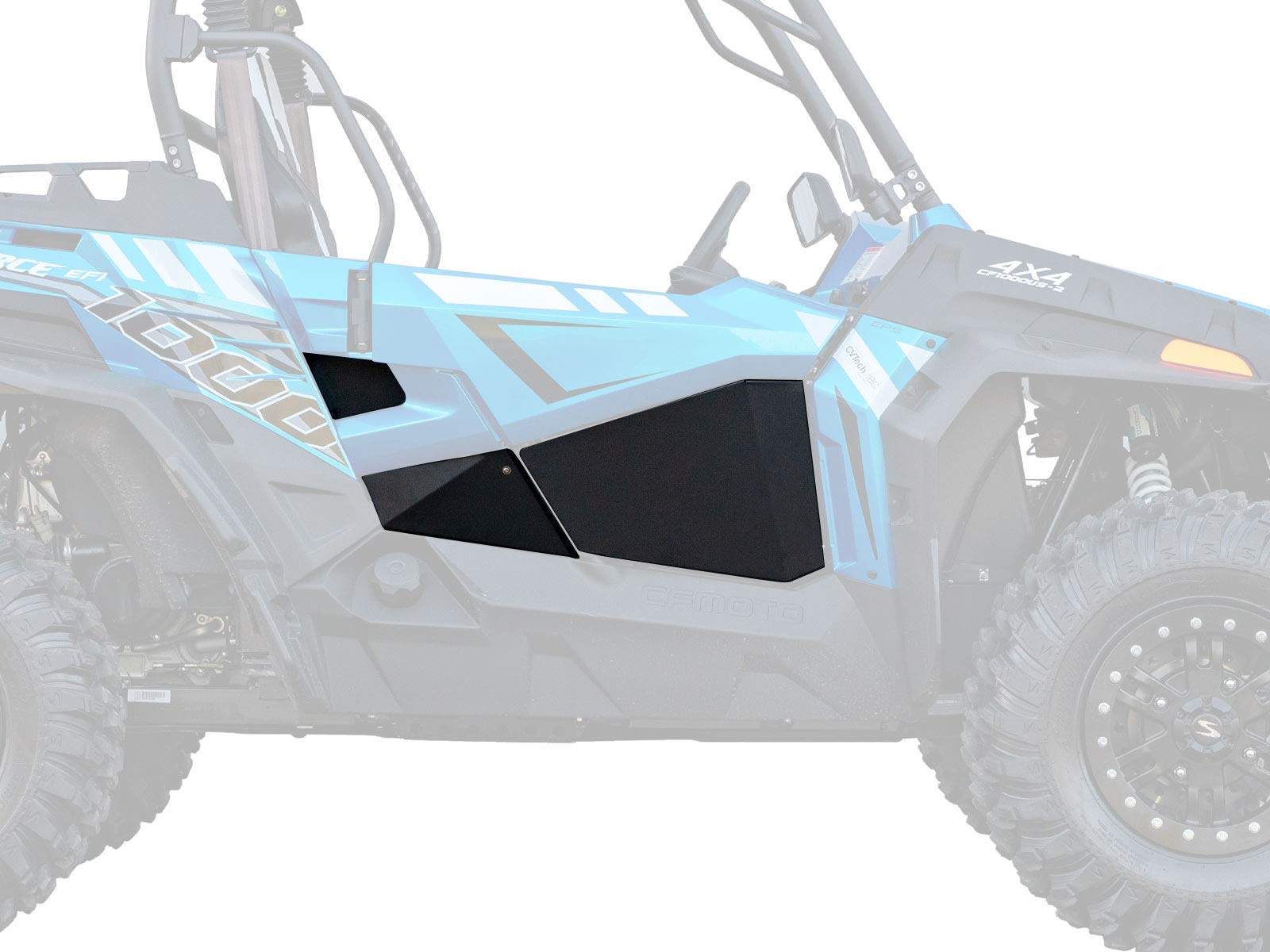 Superatv Aluminum Lower Doors For 2018-2019 Cfmoto Zforce 1000 | 2020-2022 Cfmoto Zforce 950 | Rattle-Free Fit | Power Coated Fo
