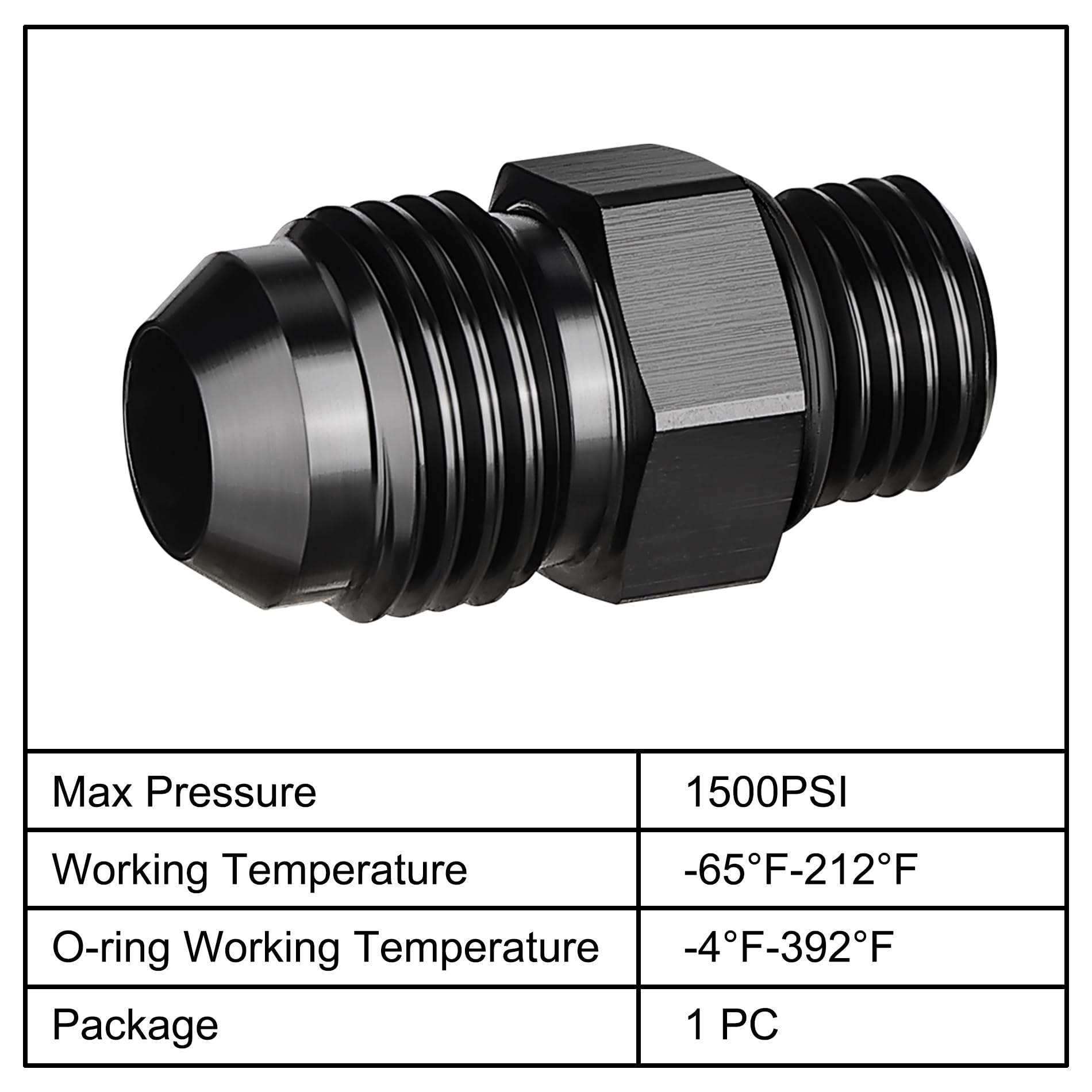 Evil Energy 6An Flare To An4 Orb Male O-Ring Fitting Adapter
