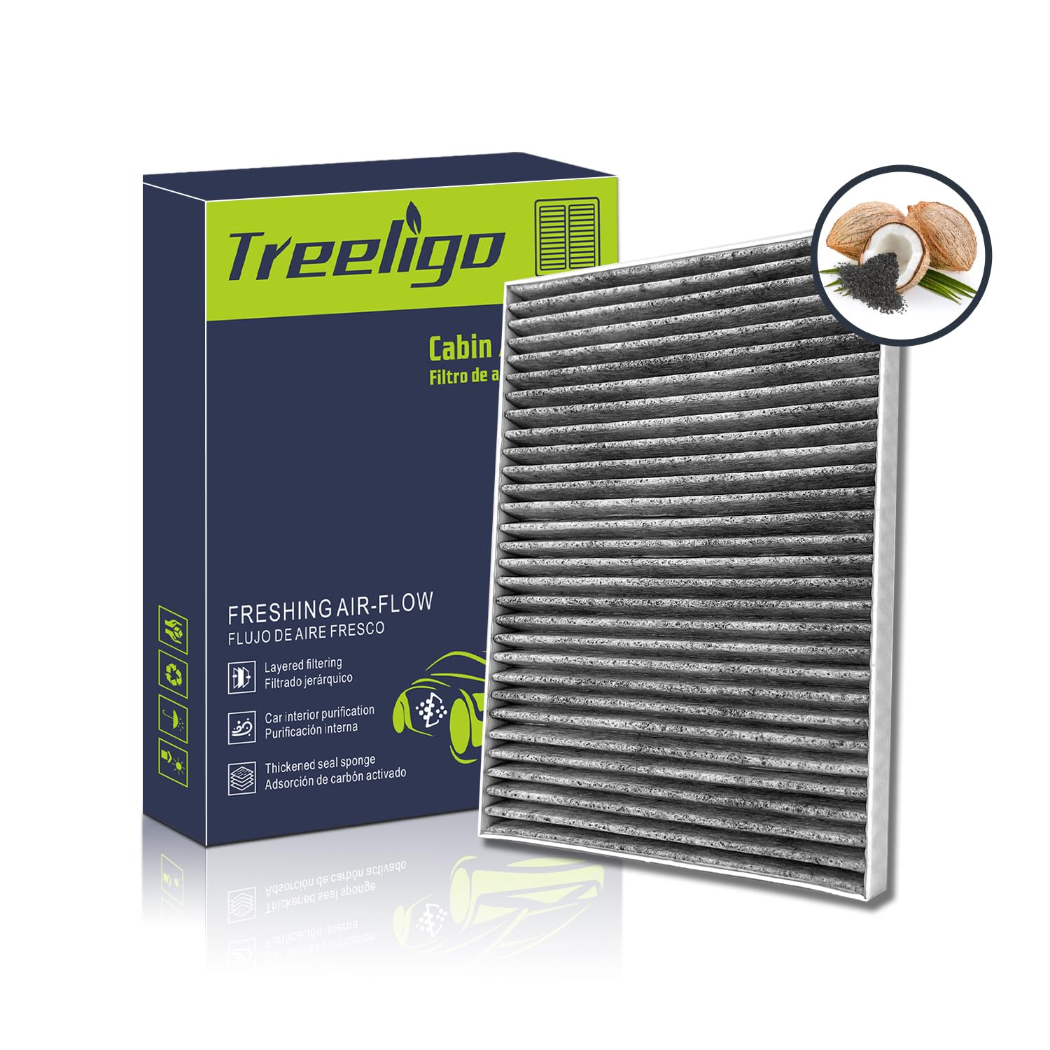 Treeligo Cf11663 Cabin Air Filter, Replacement For Traverse 2009-2017, Acadia 2007-2016, Enclave 2008-2017, Outlook 2007-2010, A