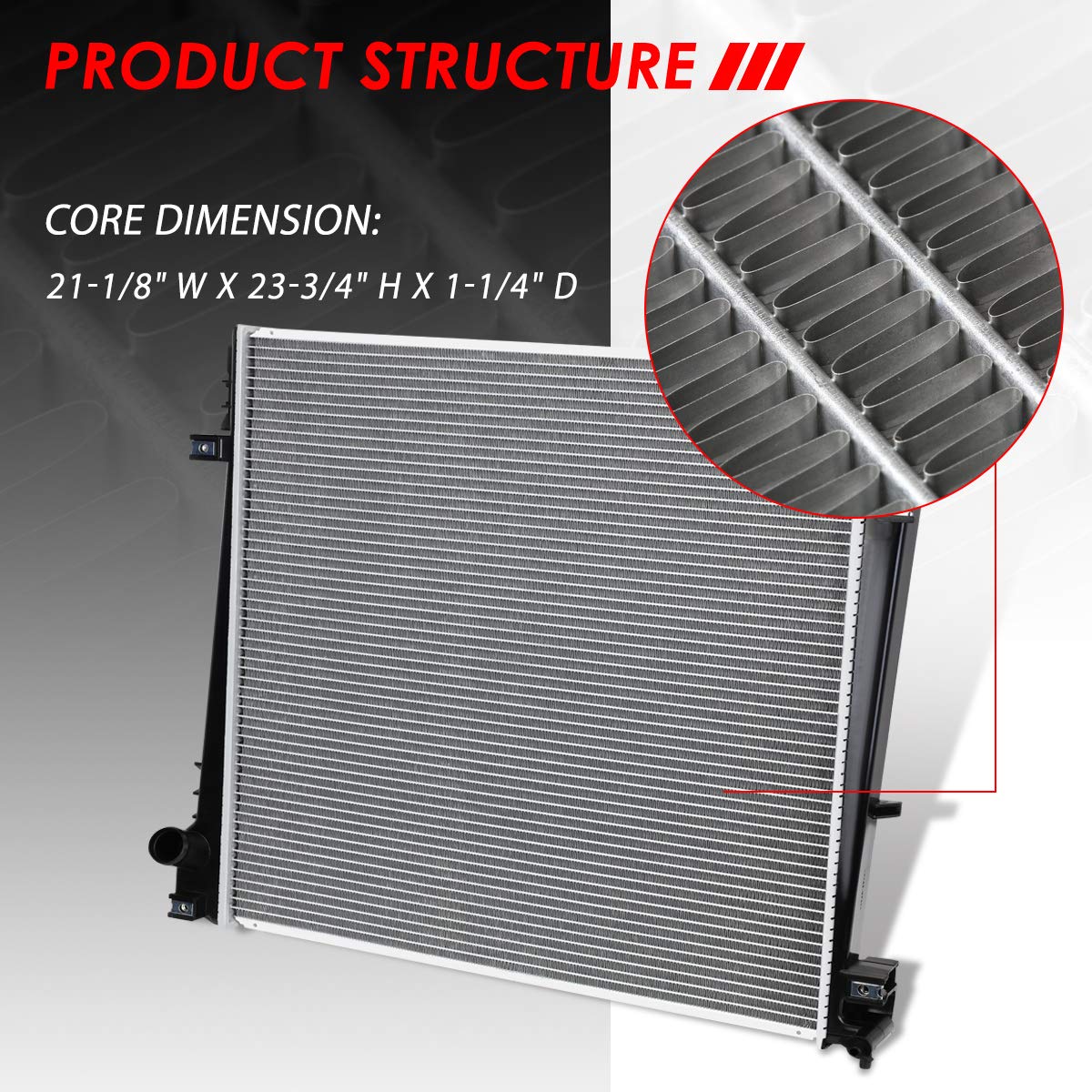 Auto Dynasty Radiator Compatible With 02-05 Ford Explorer Mercury Mountaineer, Dpi 2342 Factory Style 1-Row Cooling Radiator, Al