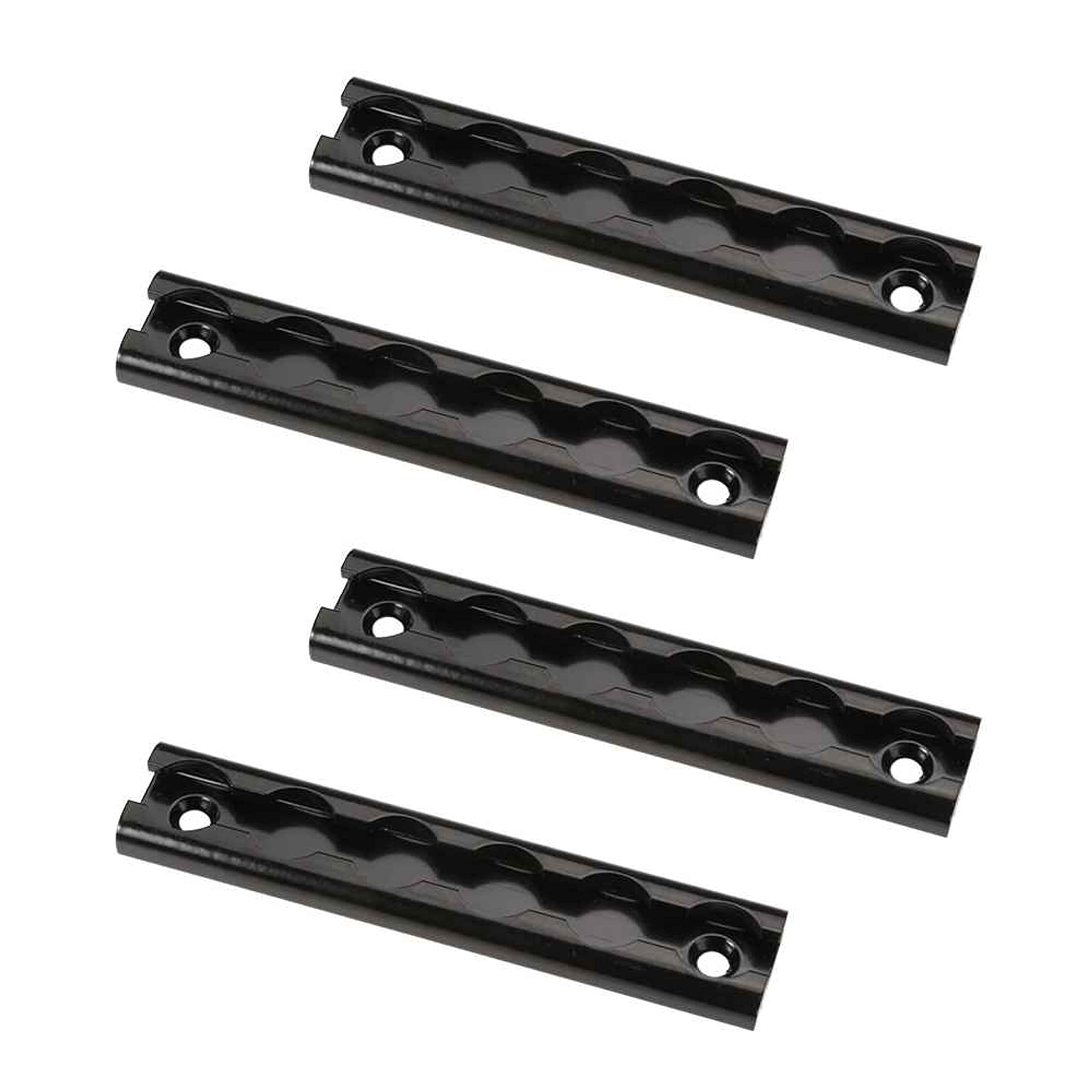 US Cargo Control Black L Track (4-Pack), 6 Inch Black Anodized Aluminum L-Track, Trailer Tie Down Rail for Enclosed Trailers, Utility Trailers, or Truck Beds, Secure Motorcycles, ATVs, and Bikes