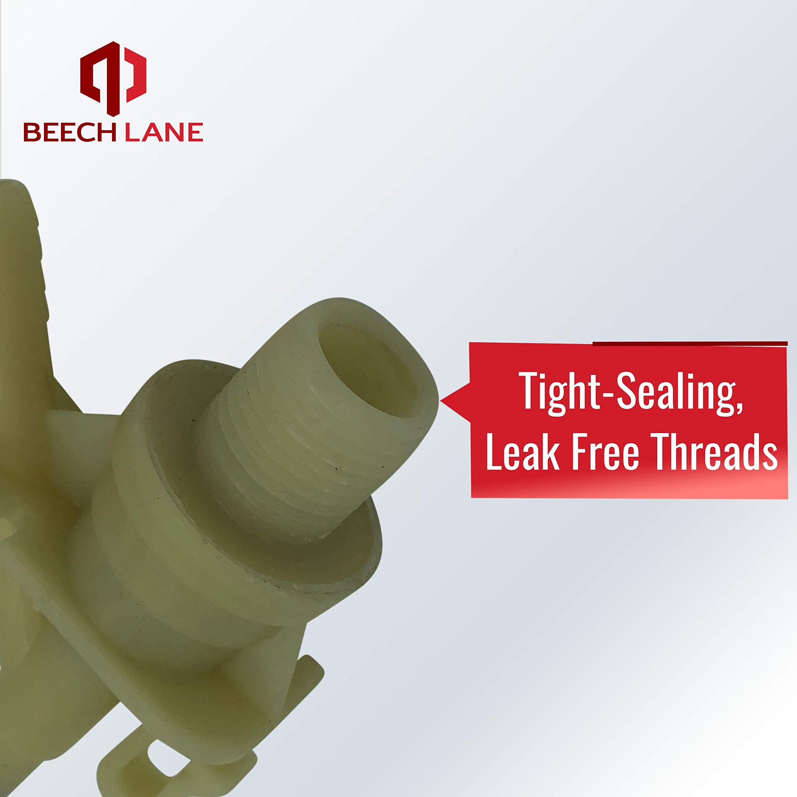 Beech Lane Water Valve Kit for Dometic Toilets 300, 310, 320 - Increased Freeze Resistance, Ultrasonic Sealing, Natural Color